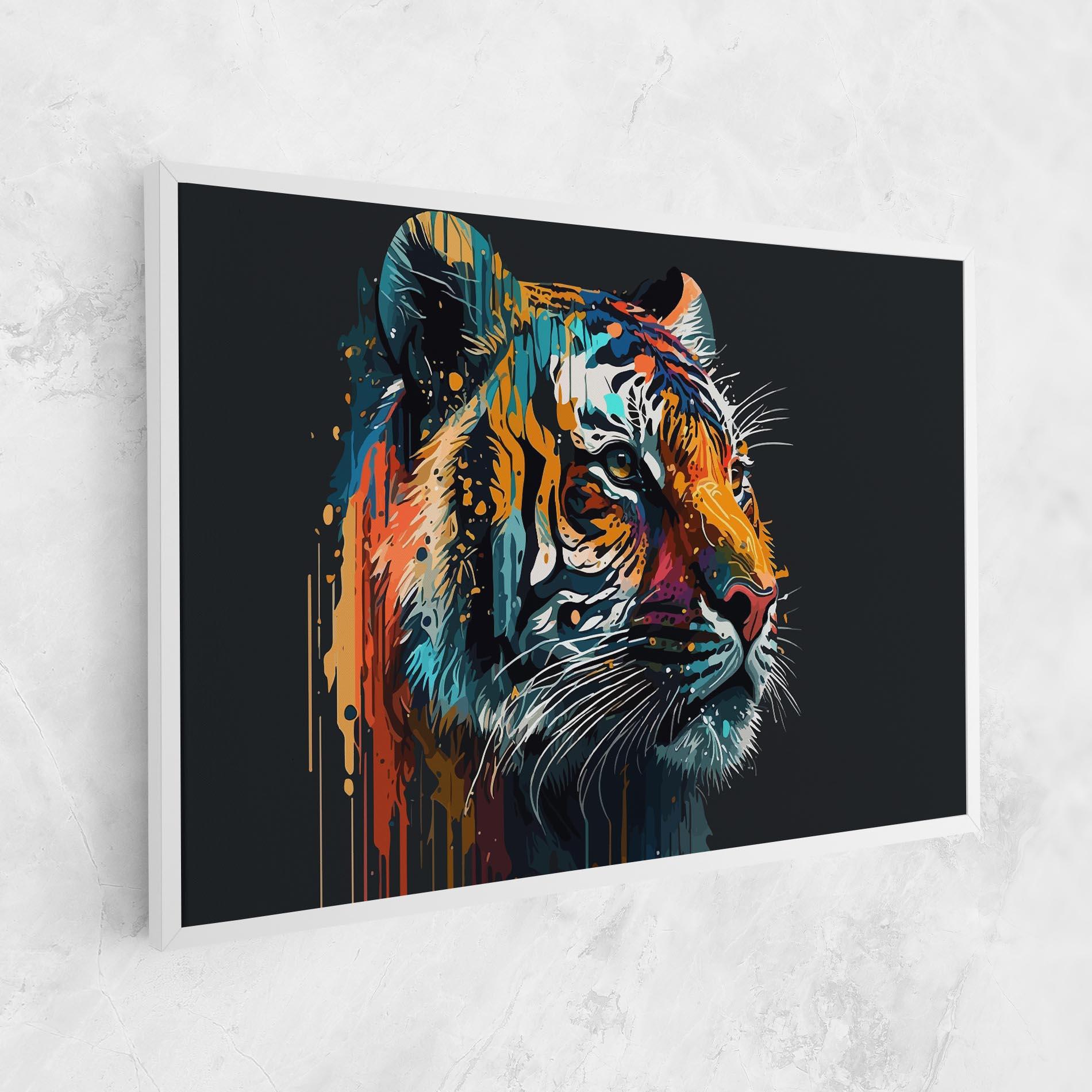 Картина на платно Color Mix Tiger mockup 1