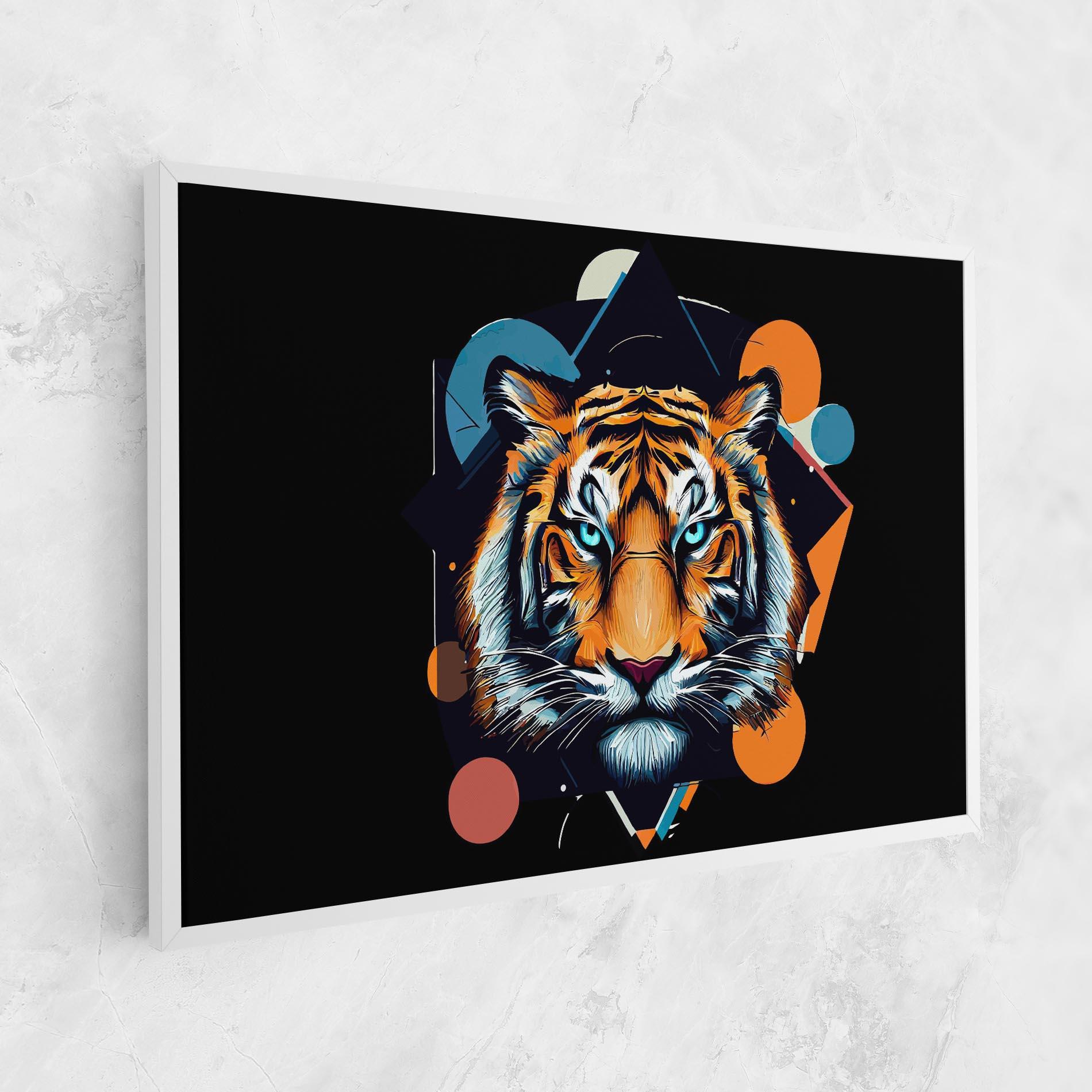 Картина на платно Geometric Tiger mockup 1