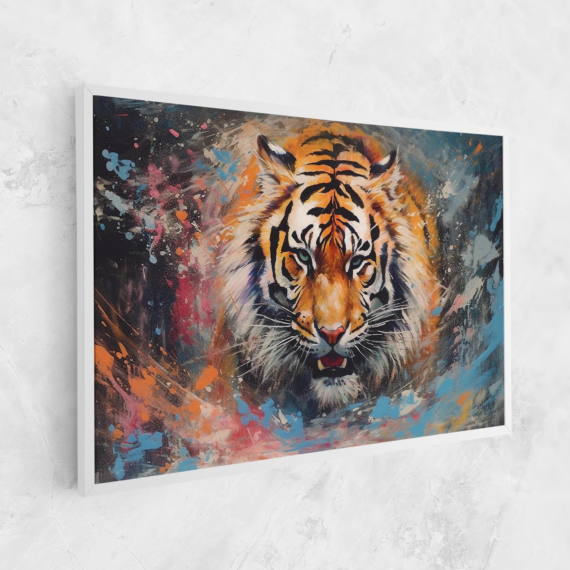 Orange Tiger Painting mockup 1