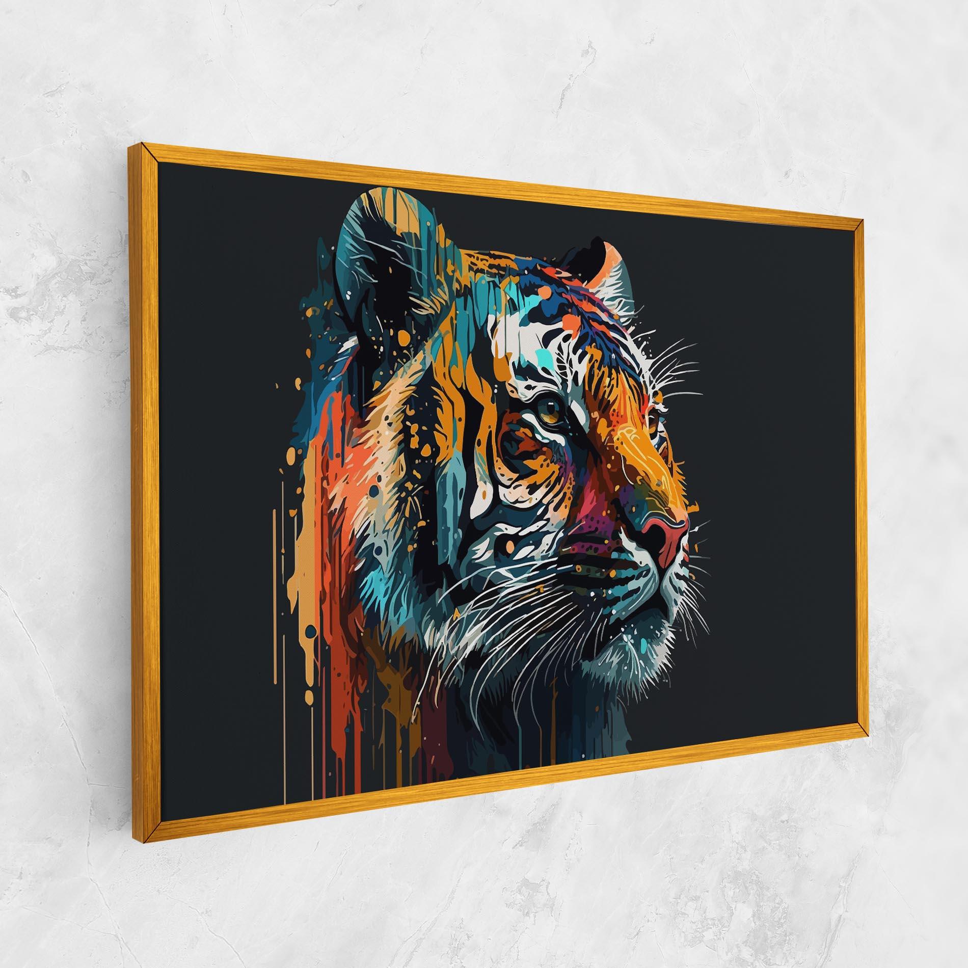 Картина на платно Color Mix Tiger mockup 1