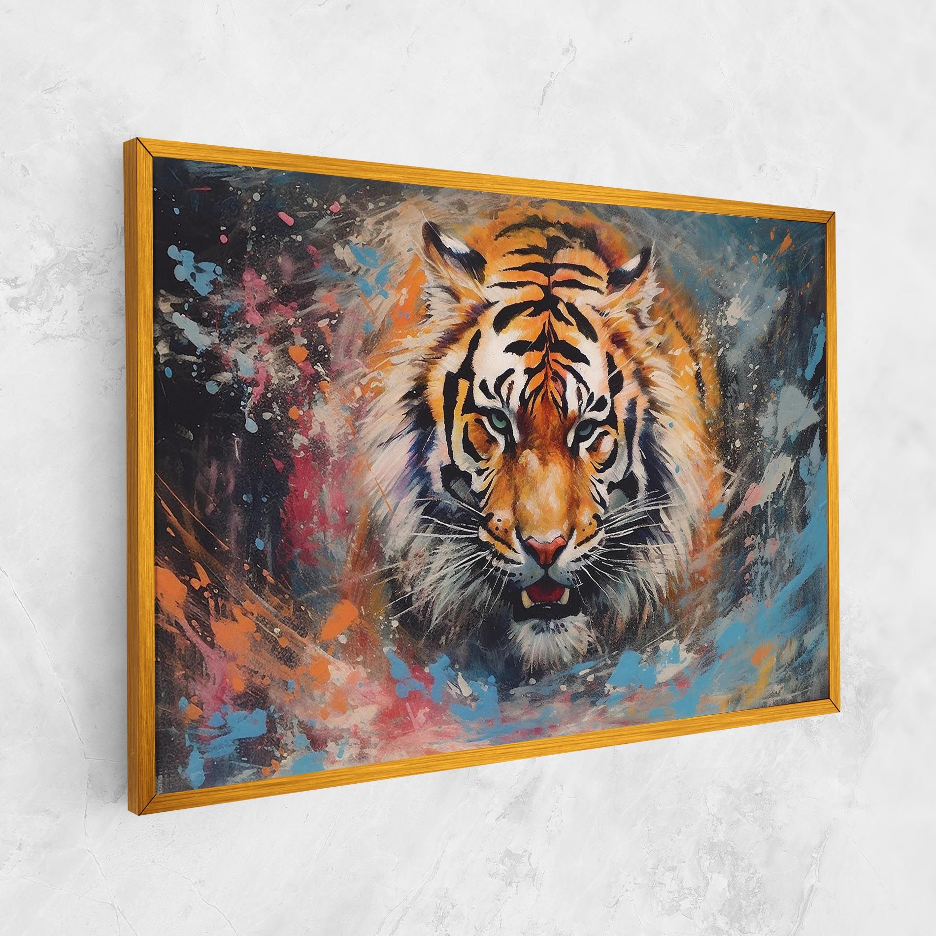 Orange Tiger Painting mockup 1