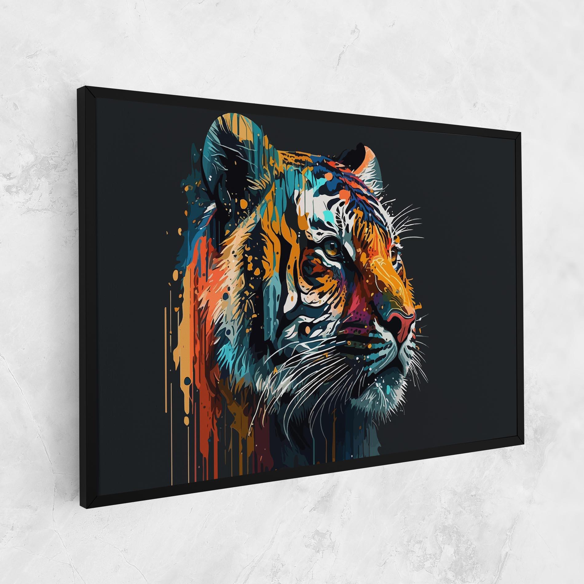 Картина на платно Color Mix Tiger mockup 1