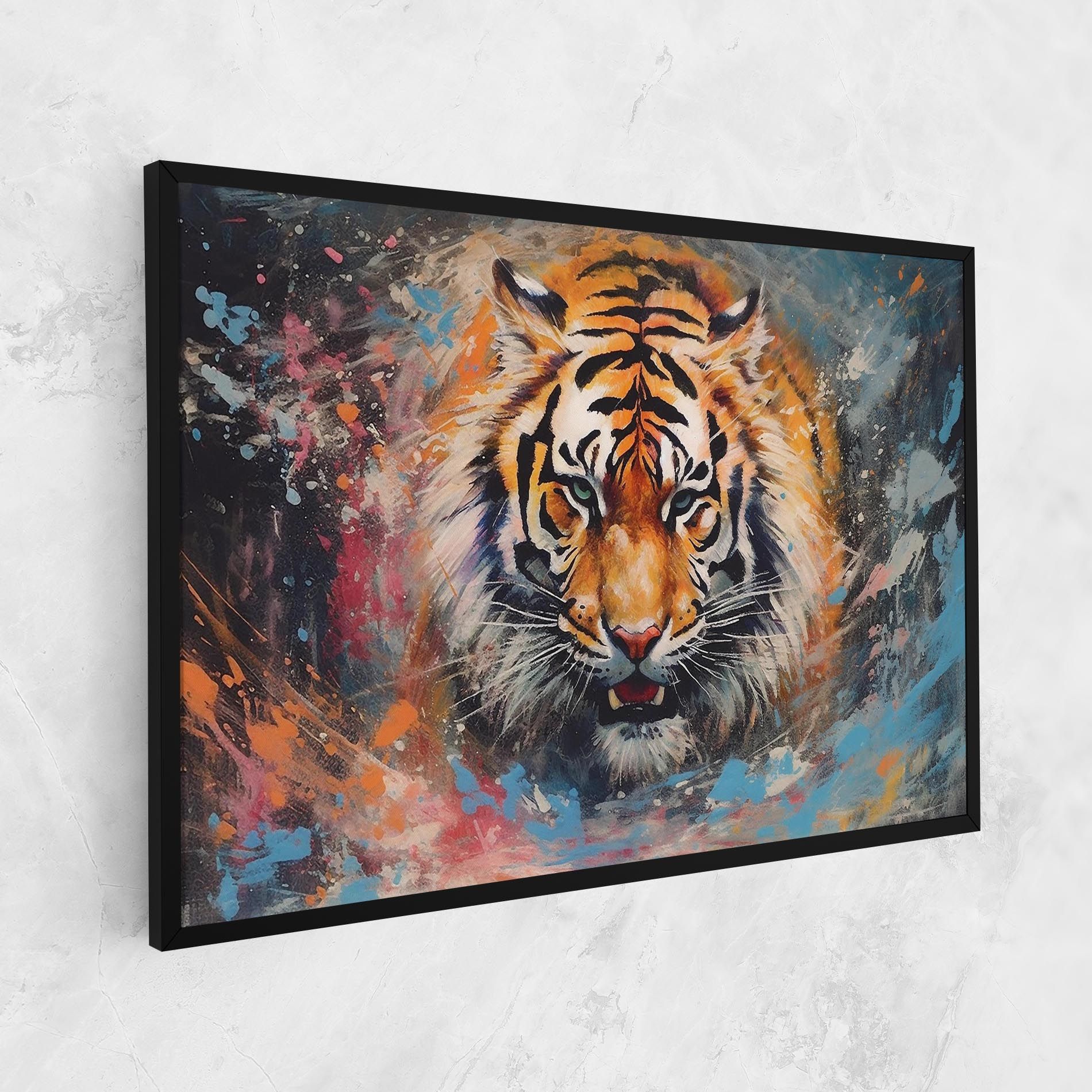 Orange Tiger Painting mockup 1