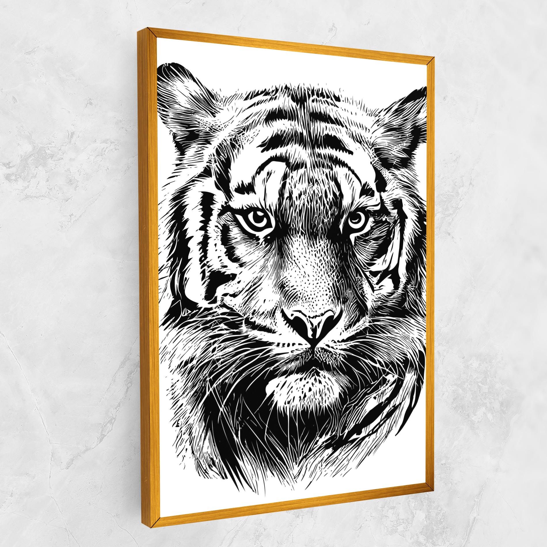 Pretty Tiger Head mockup 1
