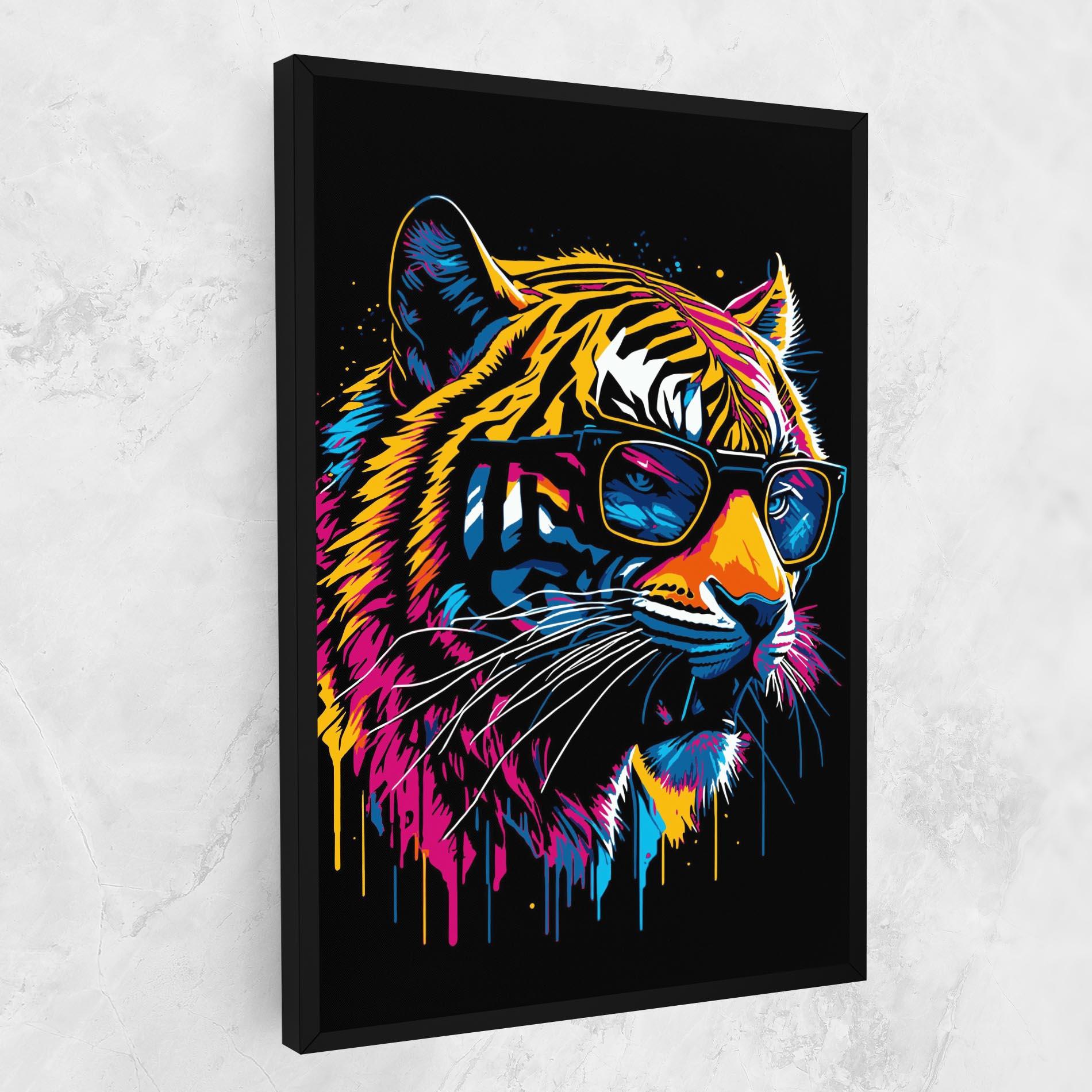 Картина на платно Cool Tiger mockup 1