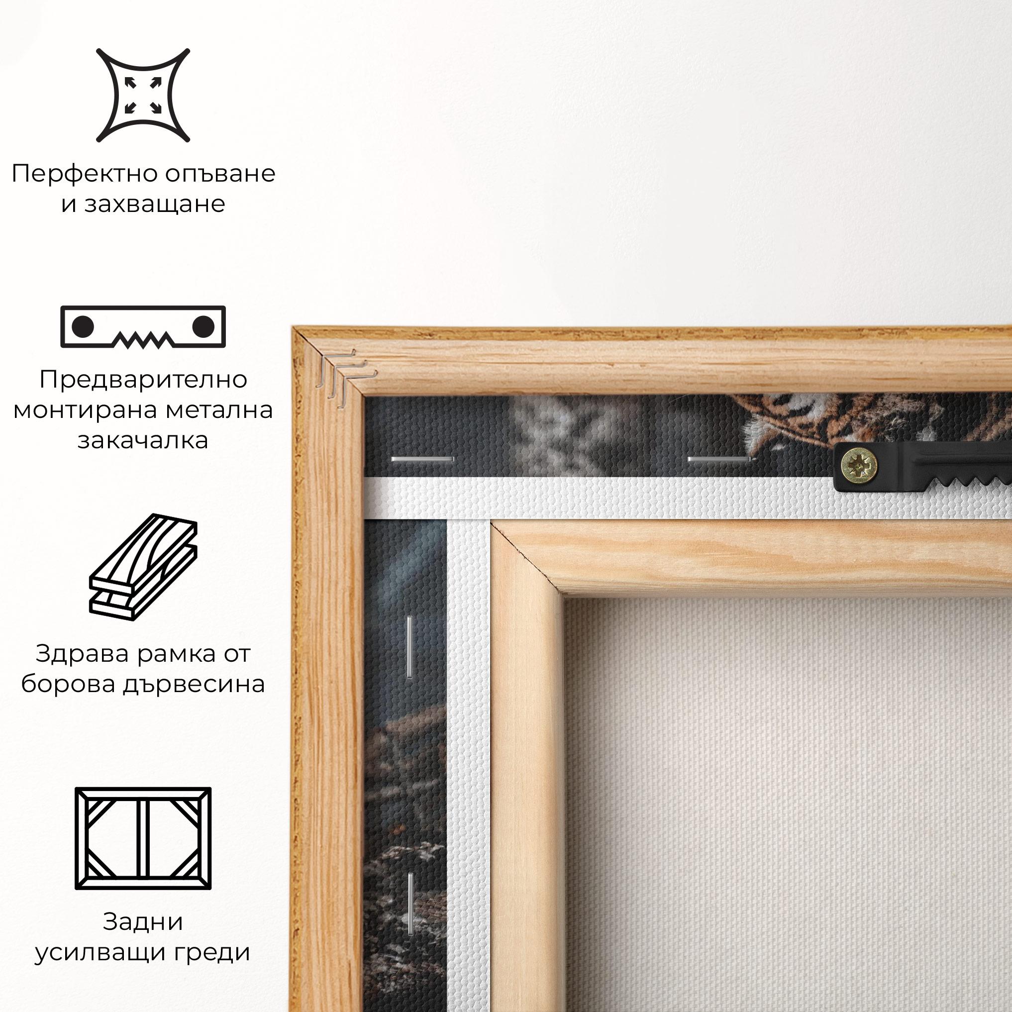 Картина на платно Forest Tiger mockup 5