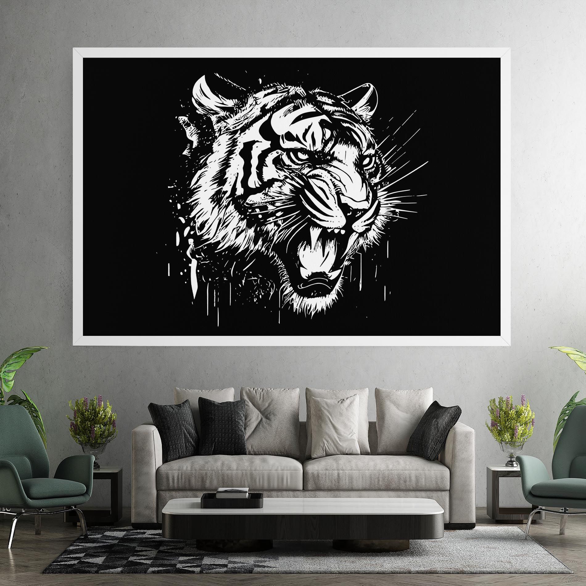 Angry Tiger Head mockup 7