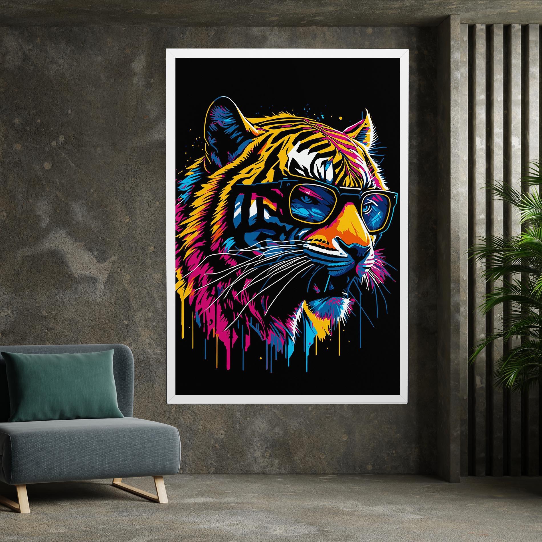 Картина на платно Cool Tiger mockup 7