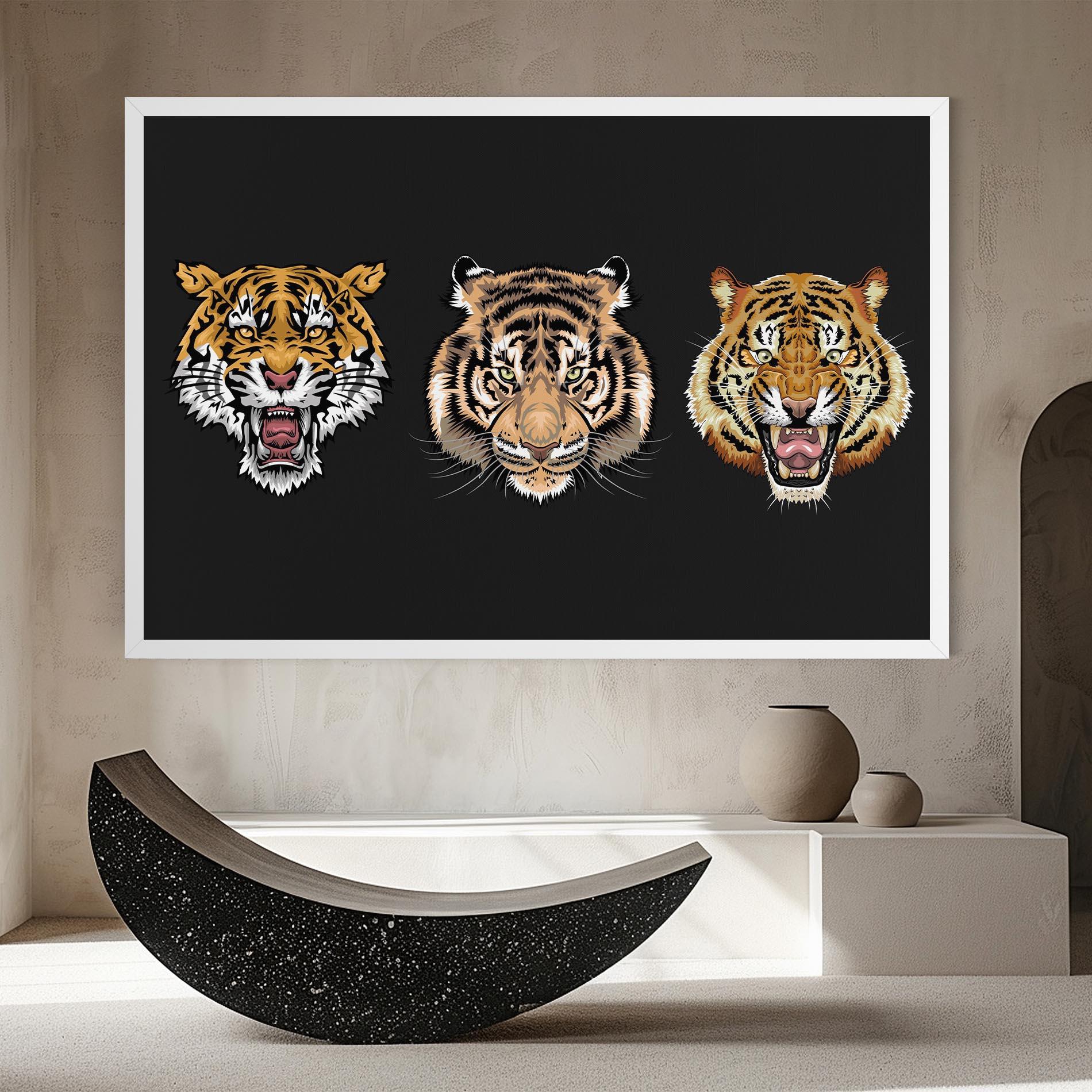 Картина на платно 3 Tigers mockup 8