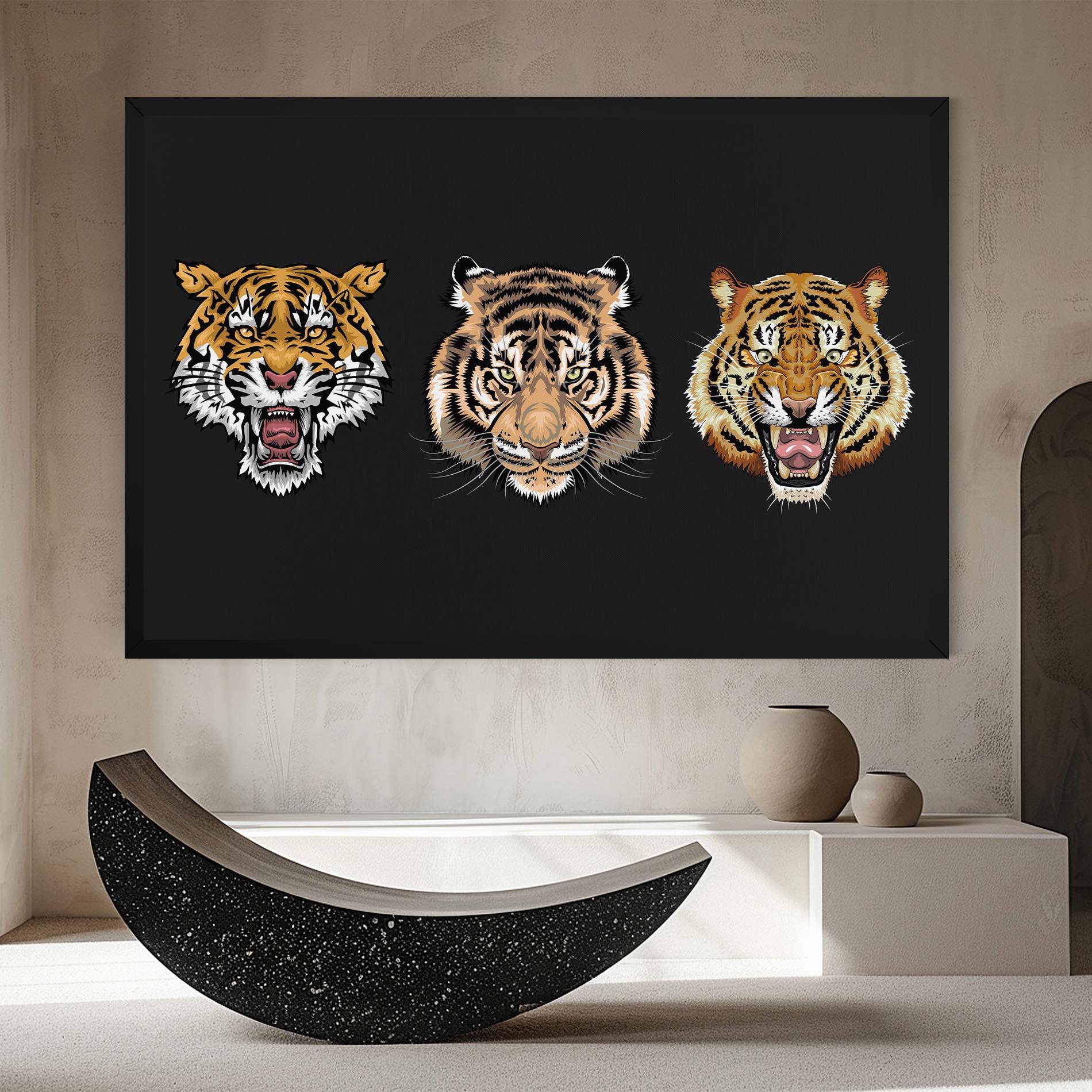 Картина на платно 3 Tigers mockup 8