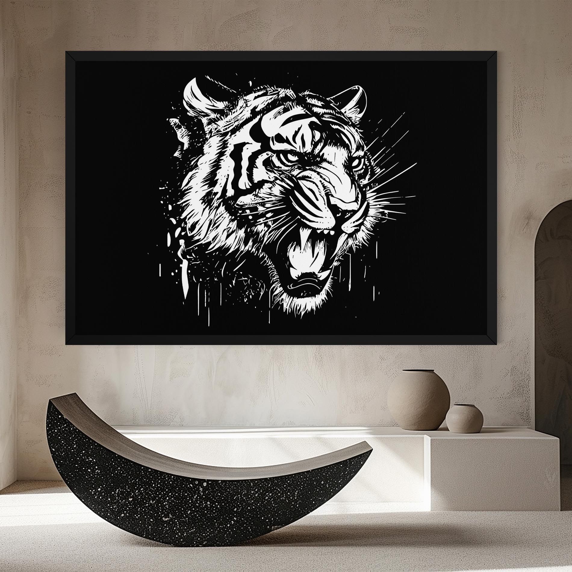 Angry Tiger Head mockup 8