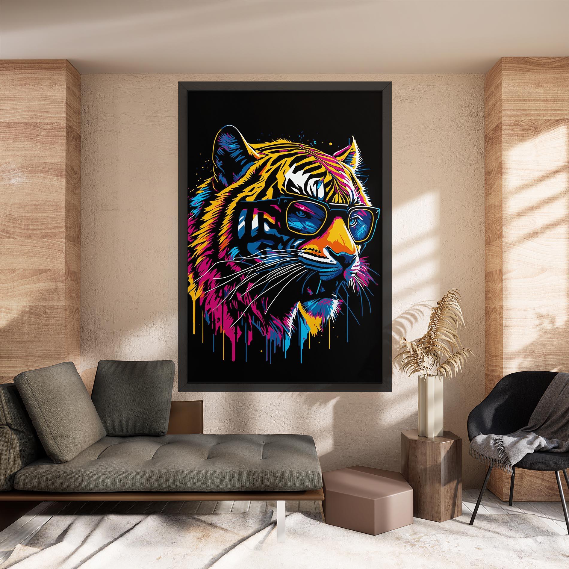 Картина на платно Cool Tiger mockup 8