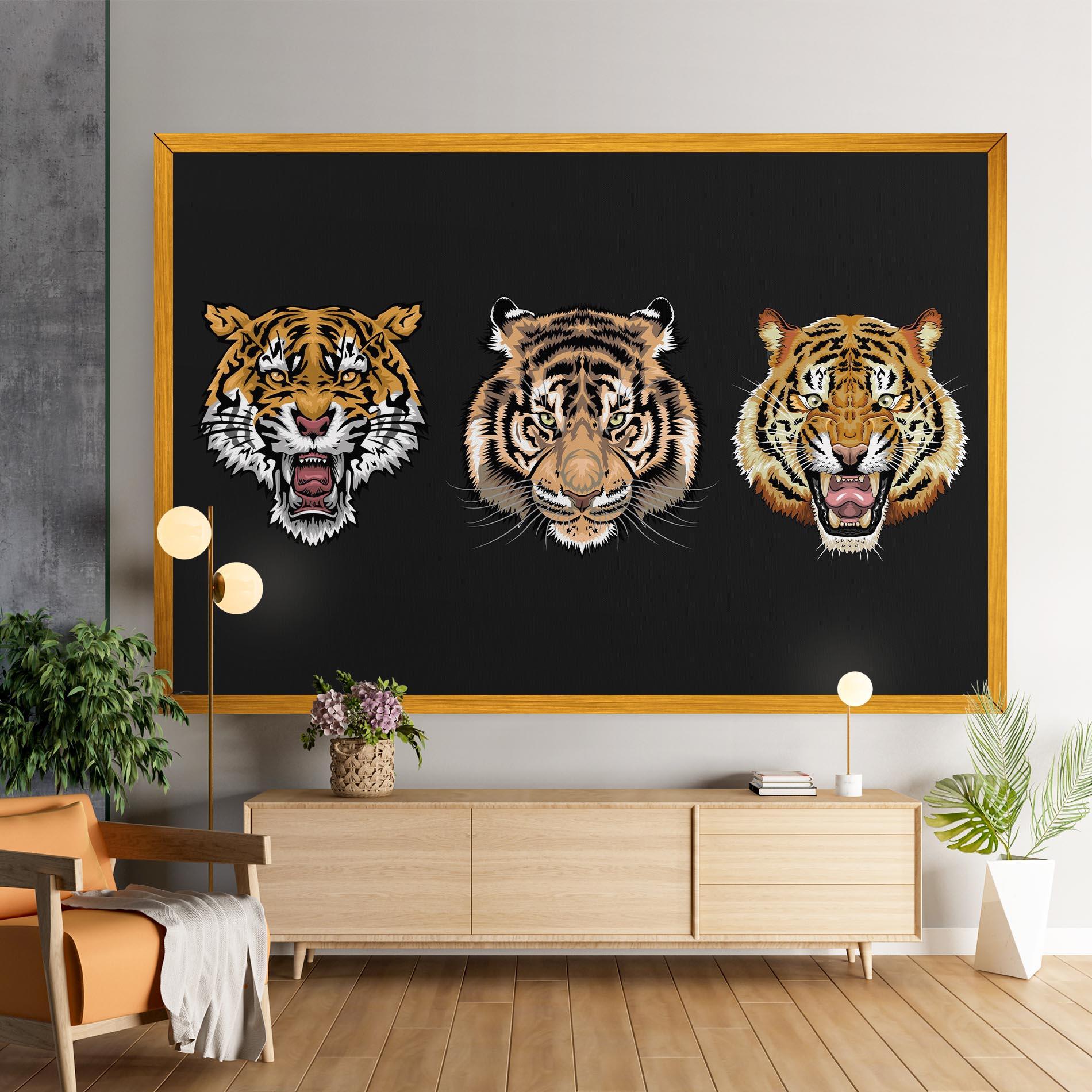 Картина на платно 3 Tigers mockup 9