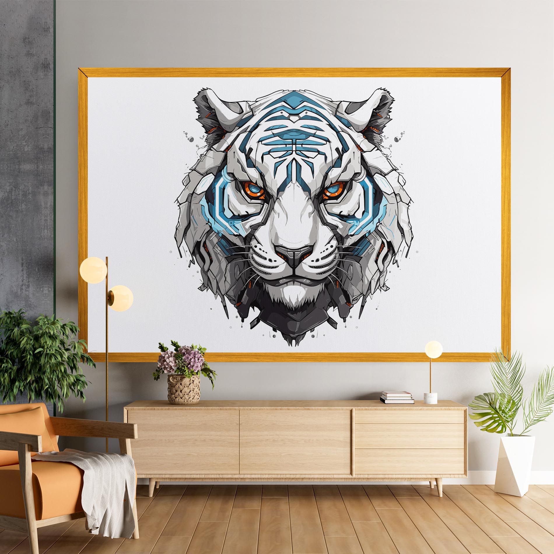 Cyborg Tiger mockup 9