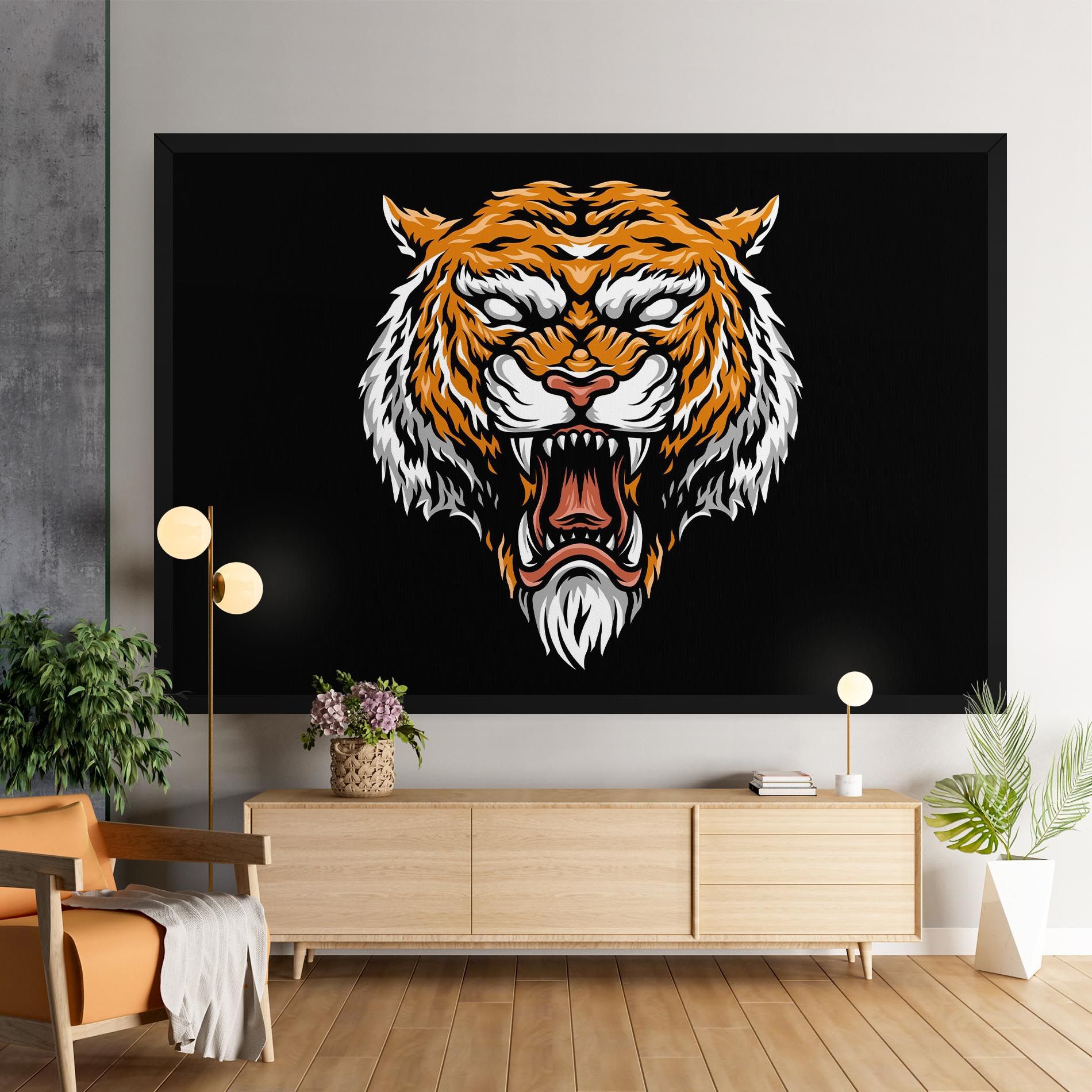 Angry Orange Tiger mockup 9