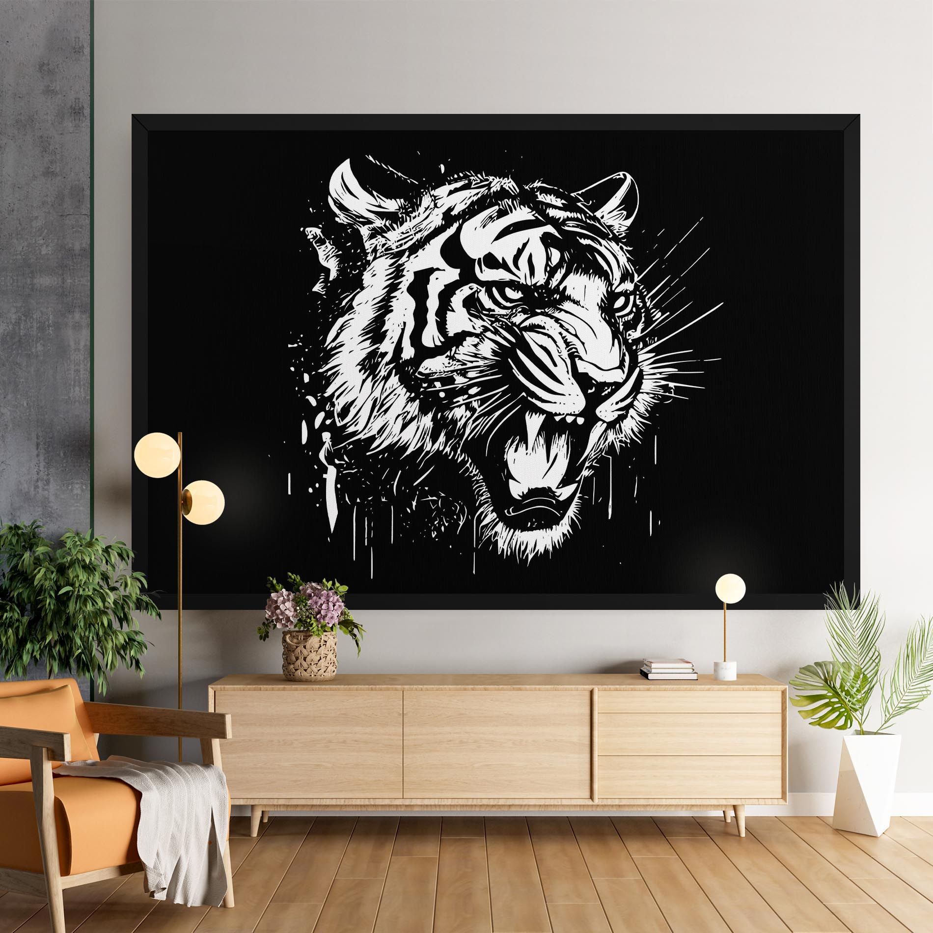 Angry Tiger Head mockup 9