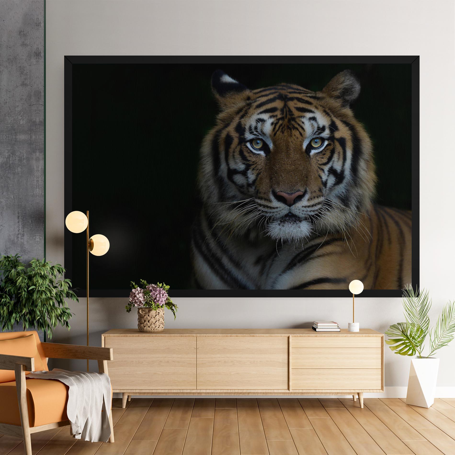 Картина на платно Close Up Tiger mockup 9