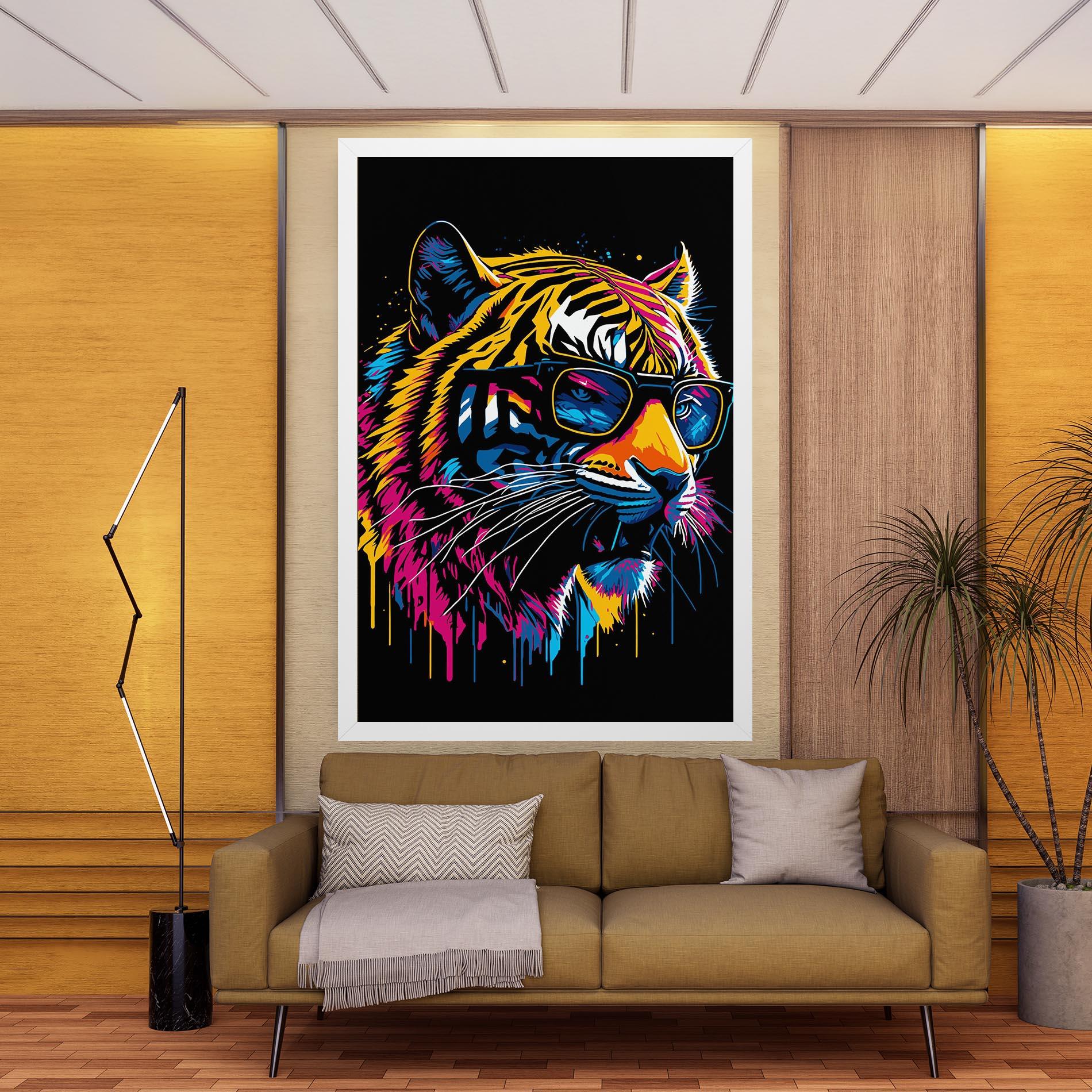 Картина на платно Cool Tiger mockup 9