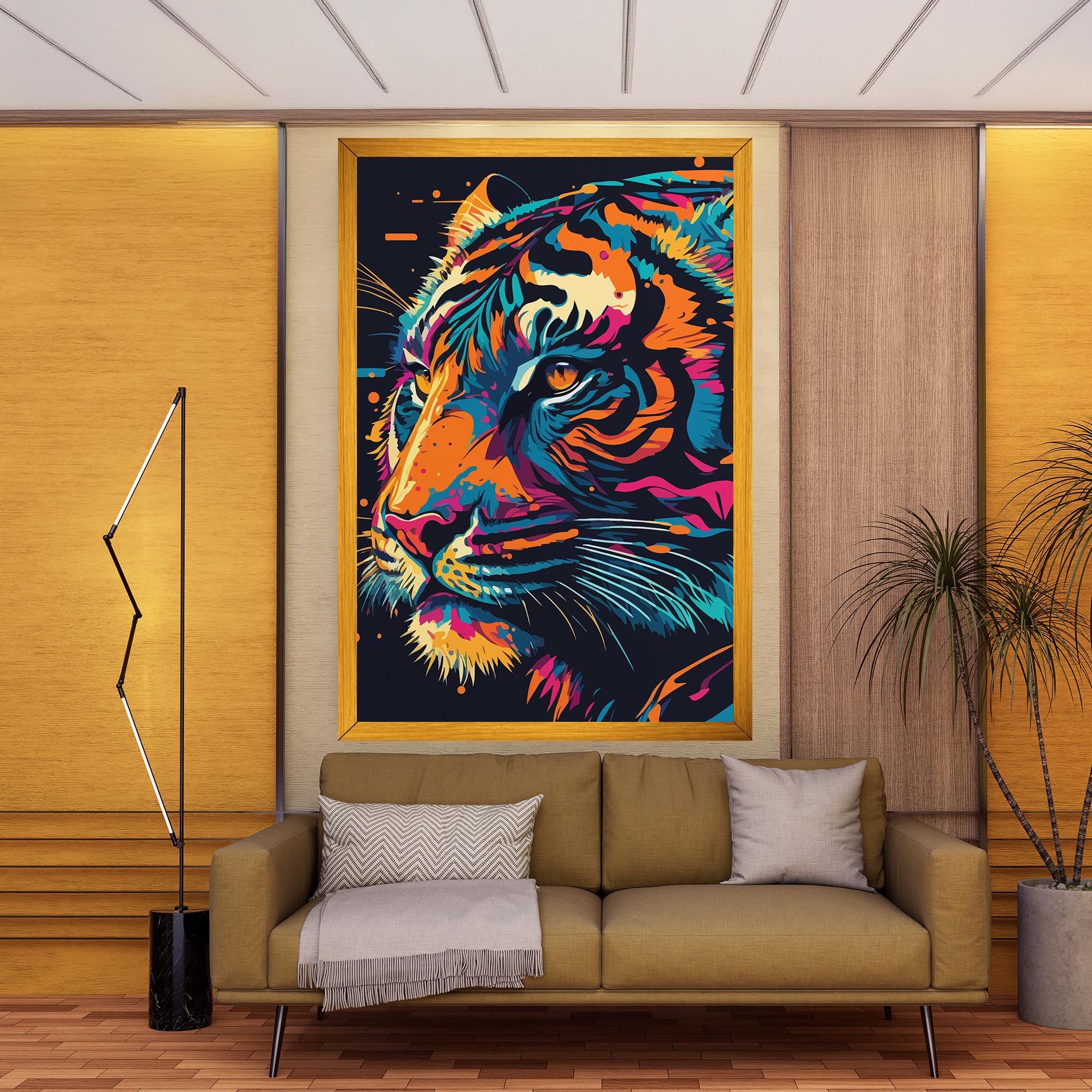 Colorful Tiger mockup 9