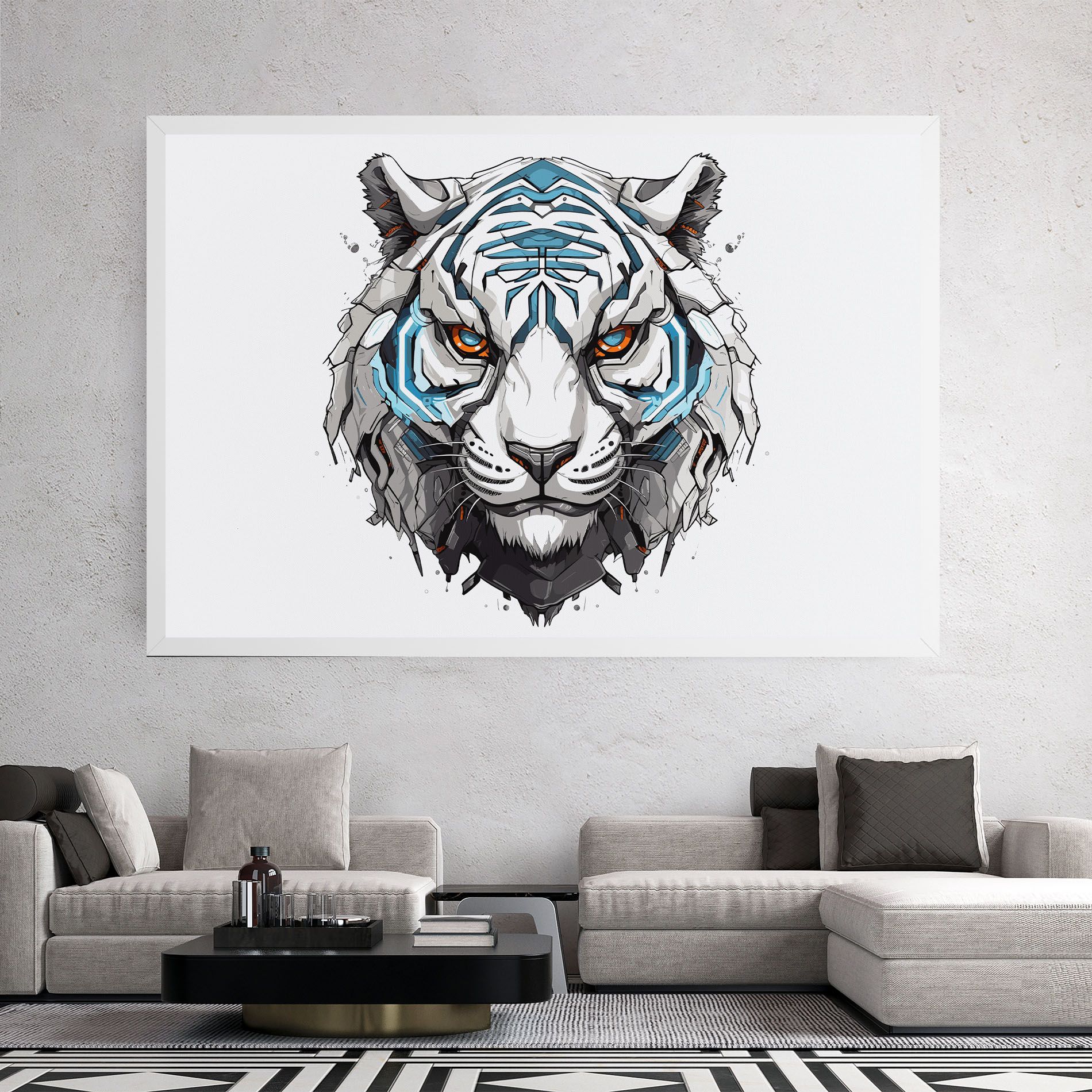 Cyborg Tiger mockup 2