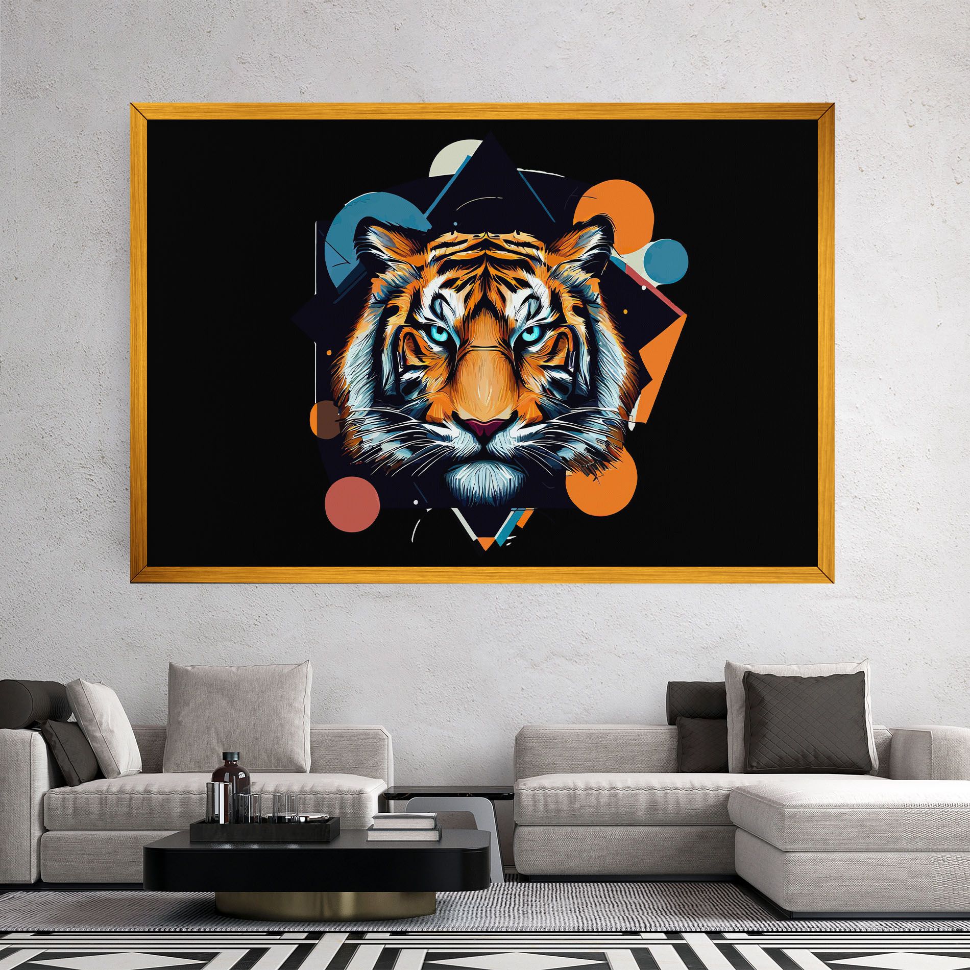 Geometric Tiger mockup 2
