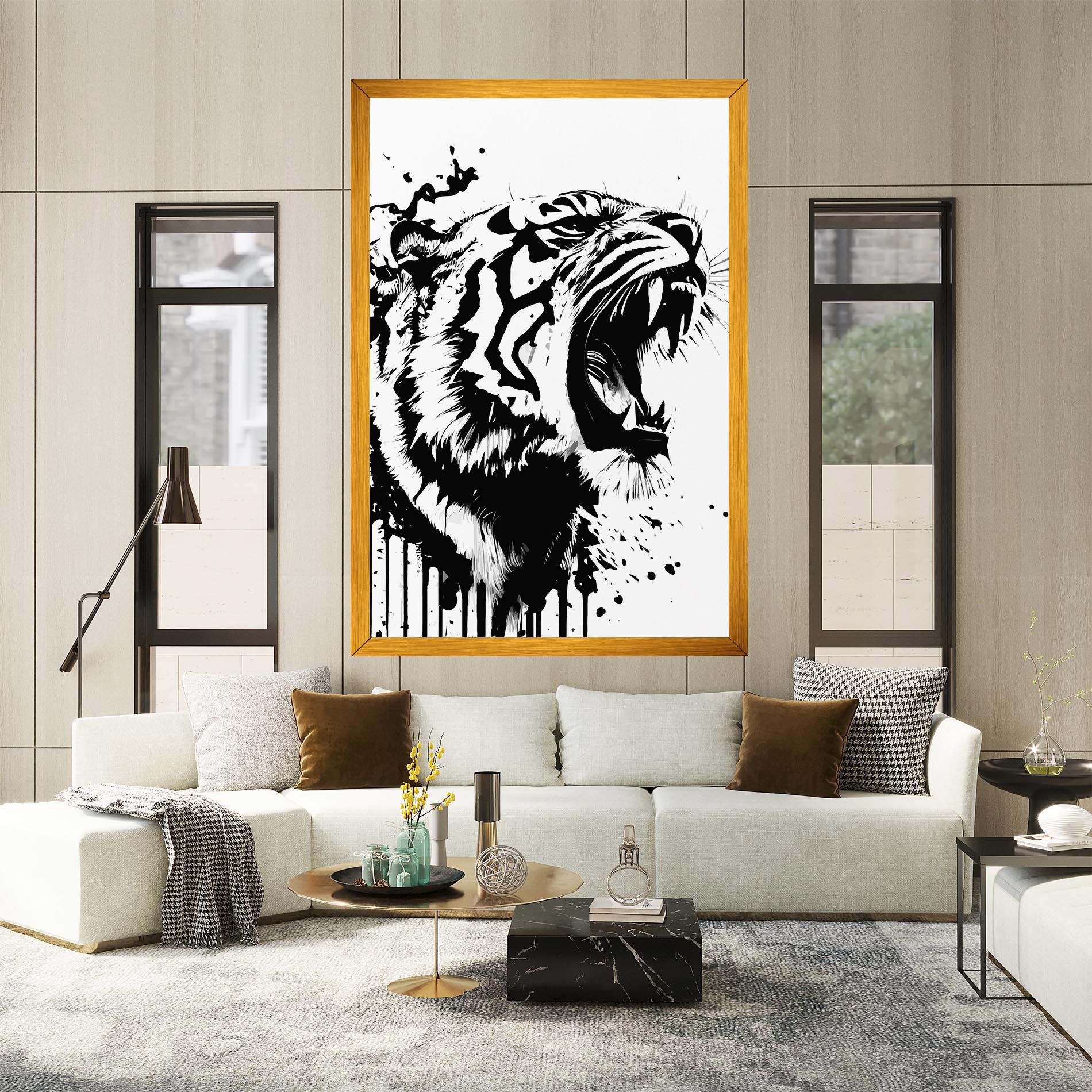 Ink Art Tiger mockup 2