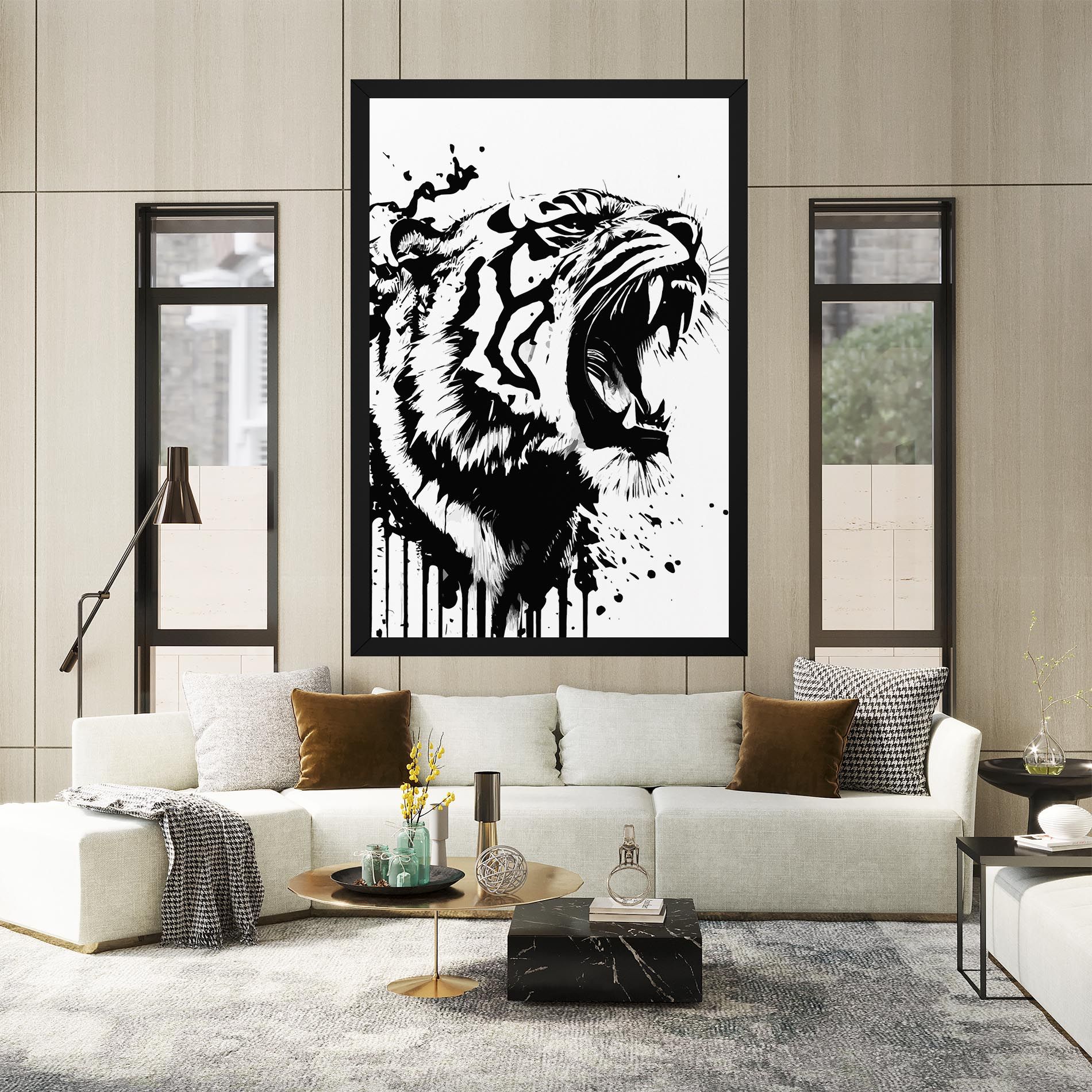 Ink Art Tiger mockup 2