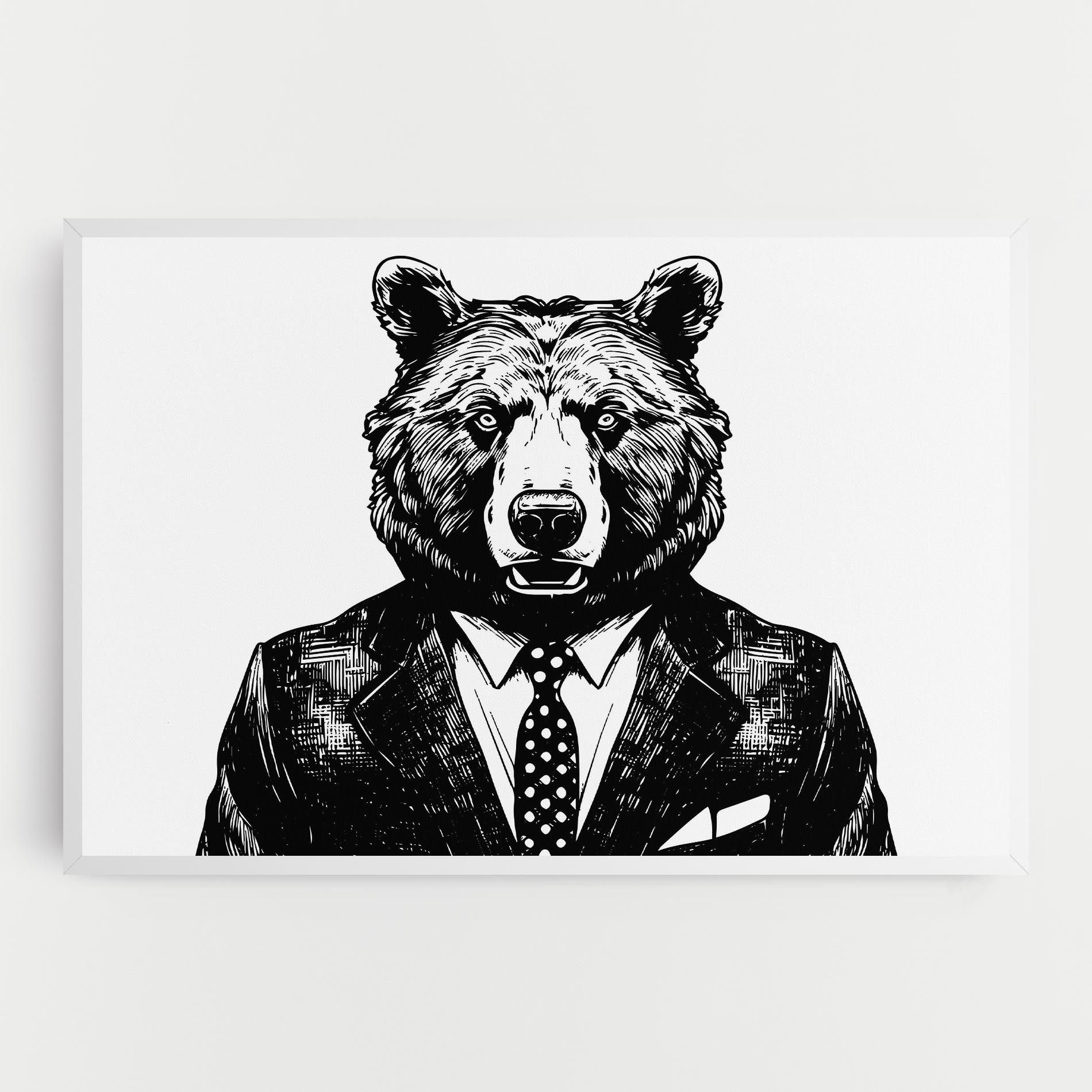 Bear In Suit mockup 0