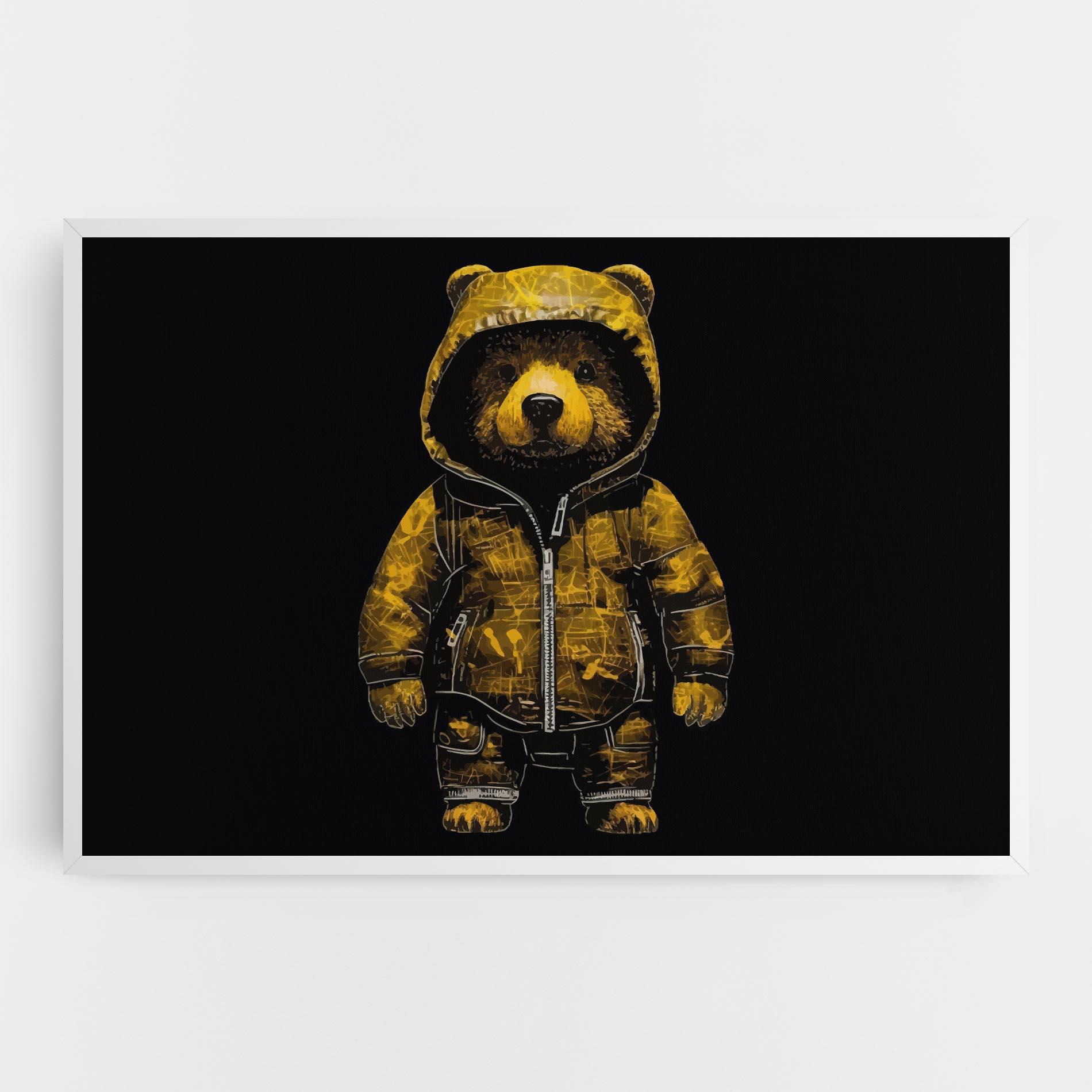 Картина на платно Yellow Bear mockup 0