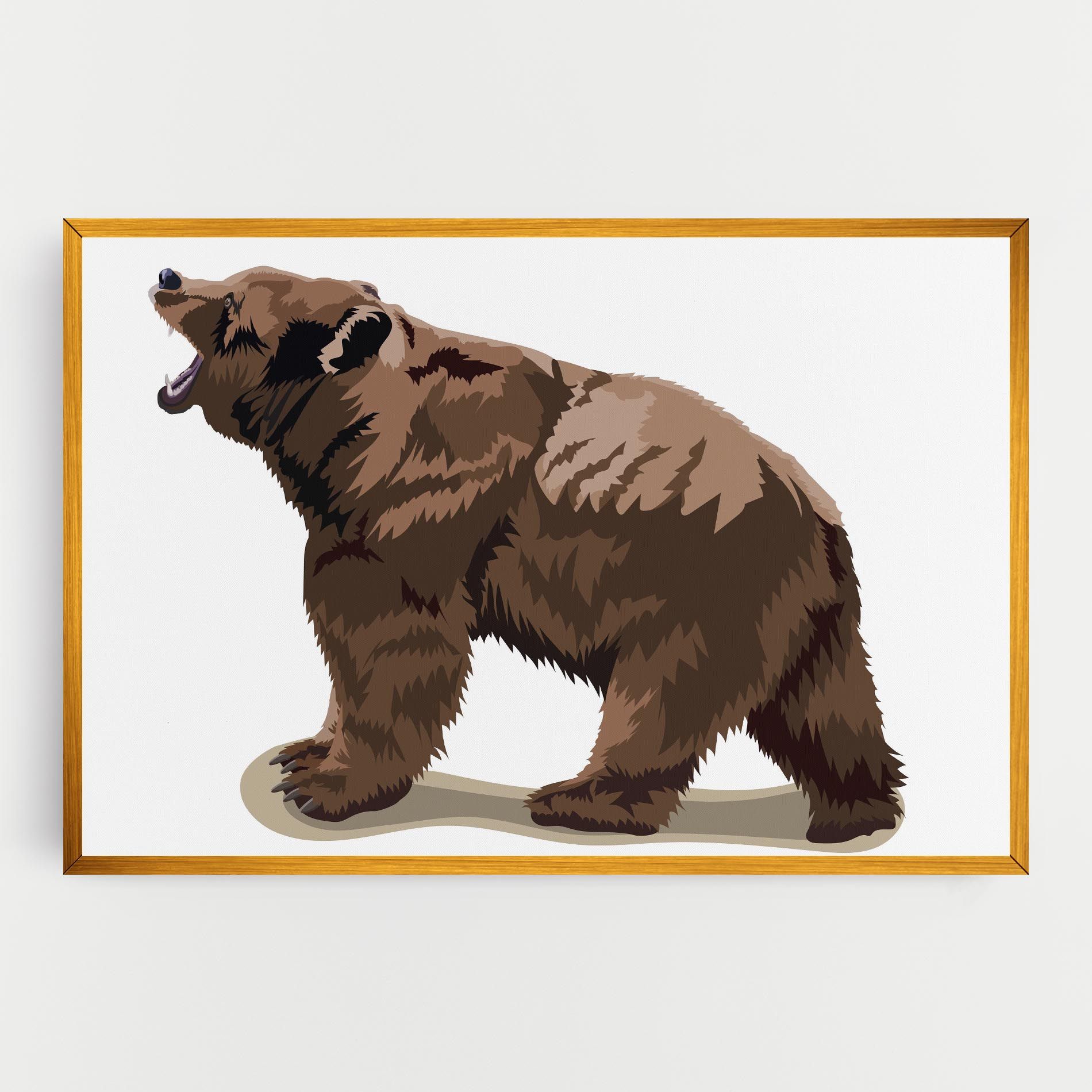 Angry Walking Bear mockup 0