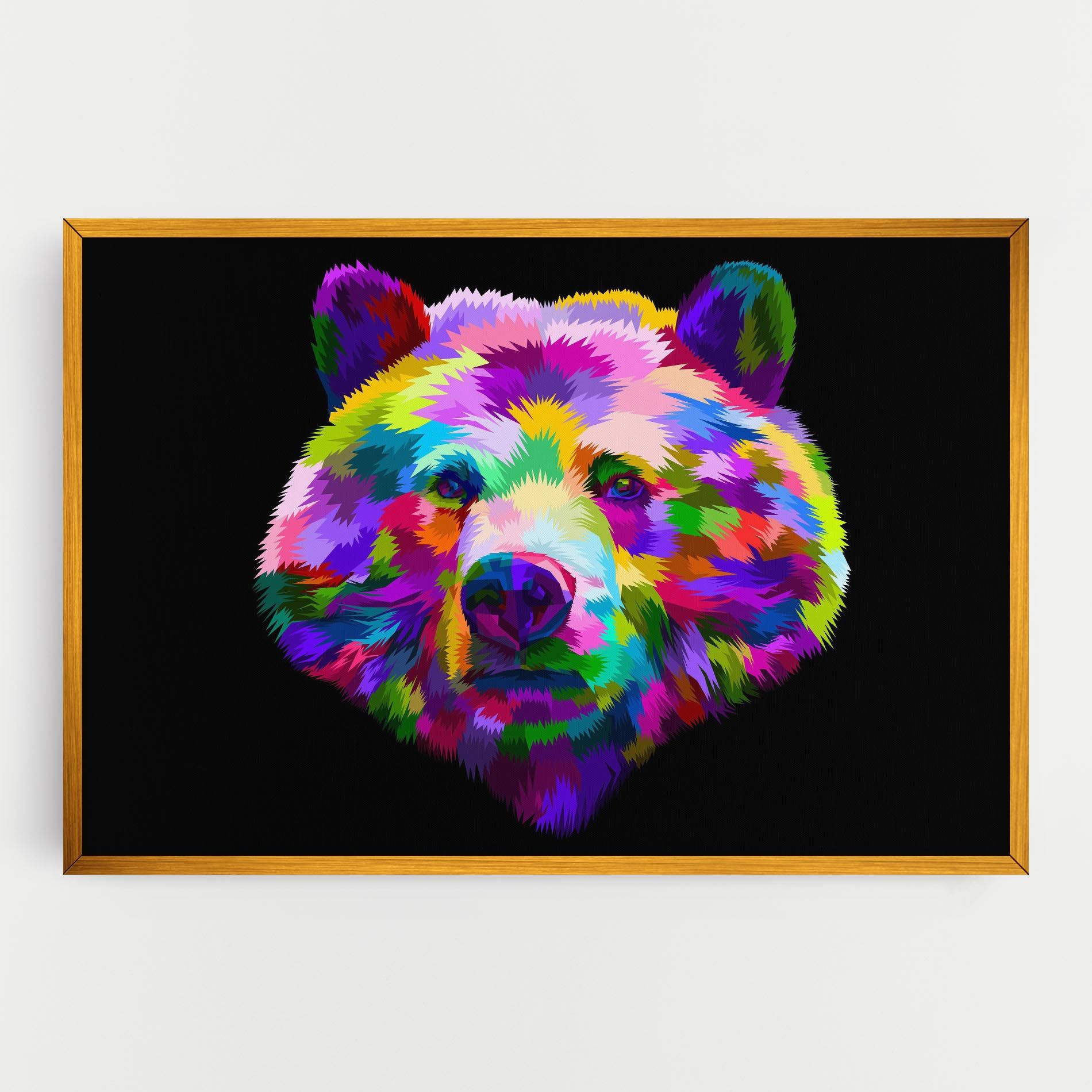Bear Head Art mockup 0