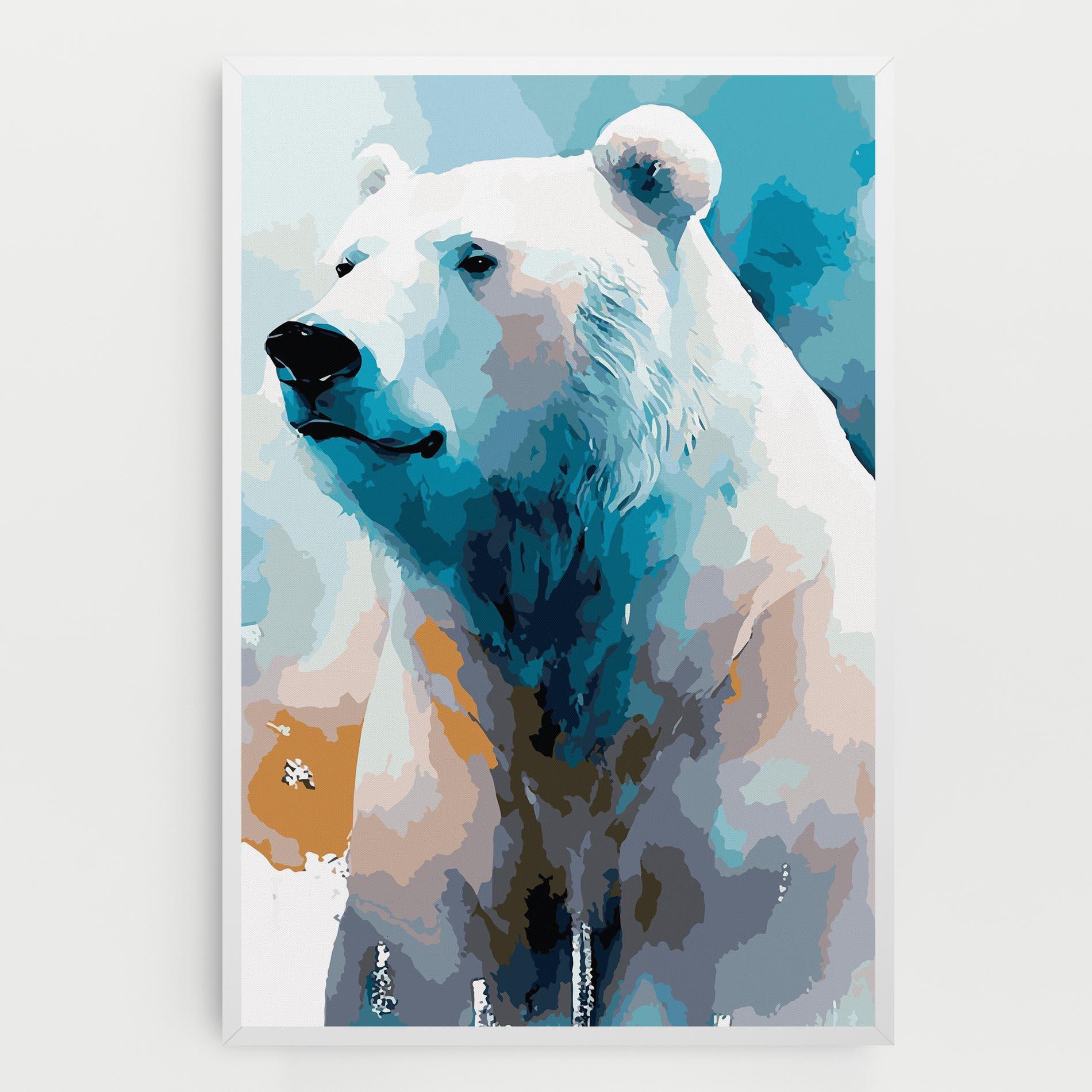 Картина на платно Beautiful Icebear mockup 0