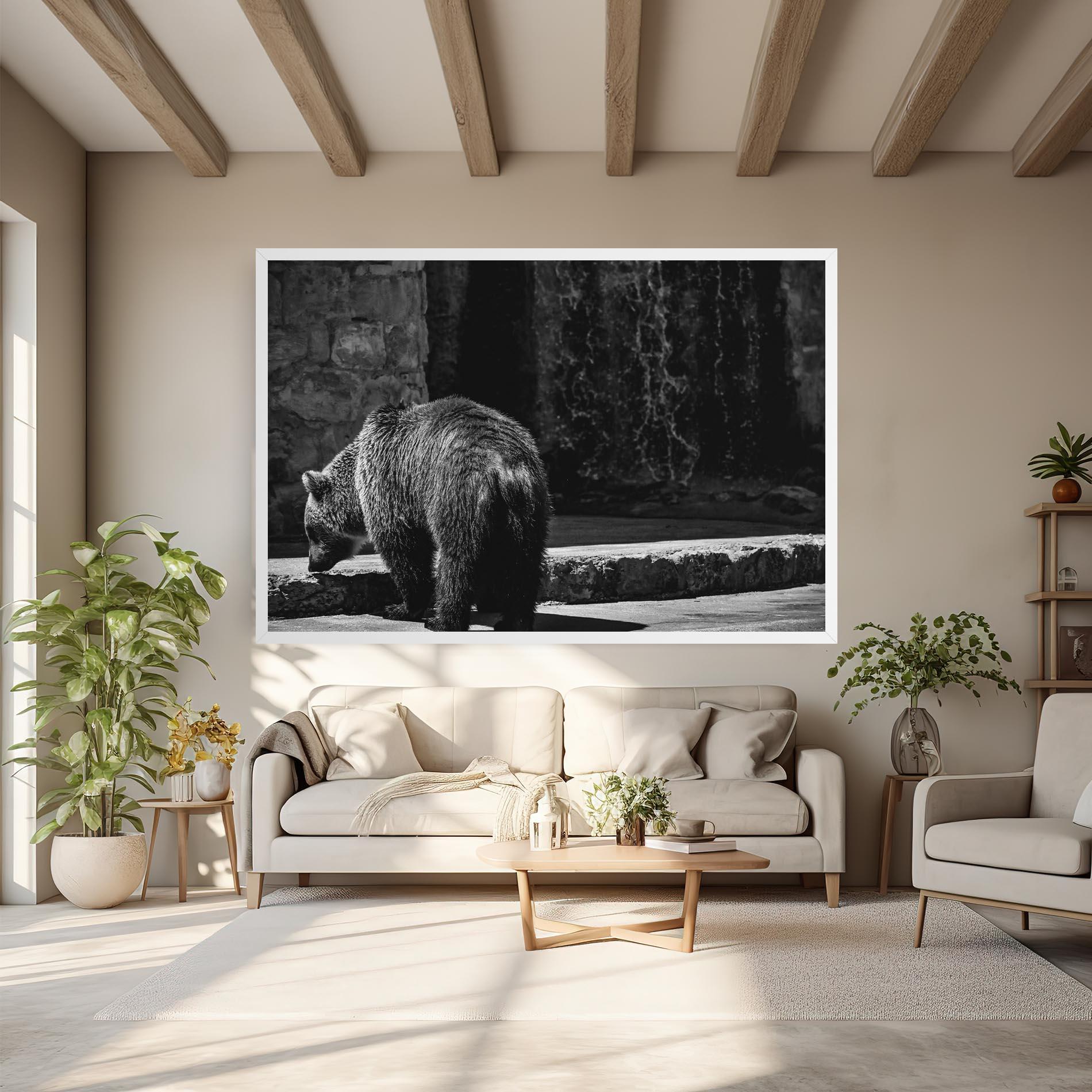Картина на платно Grey Bear mockup 6