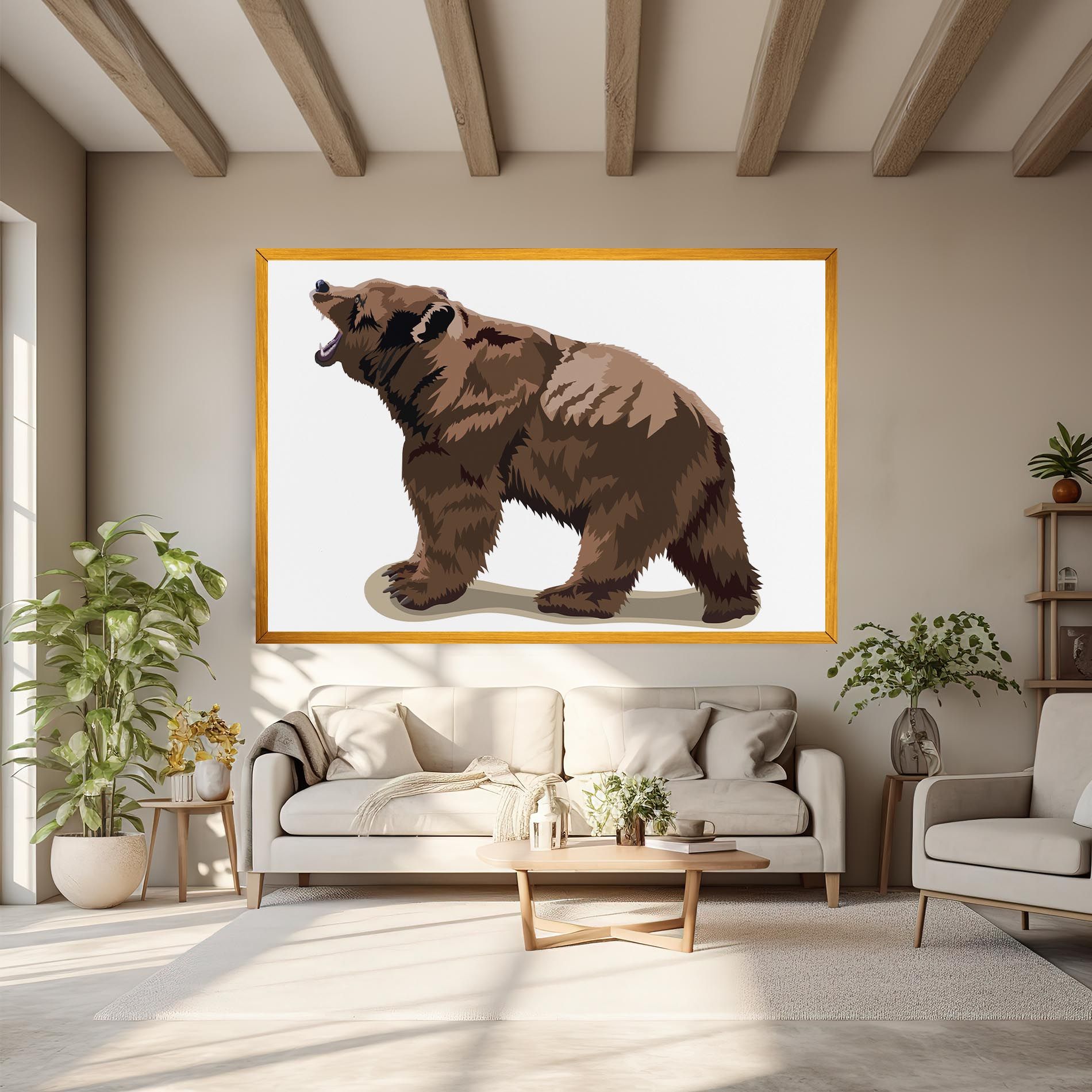 Angry Walking Bear mockup 6