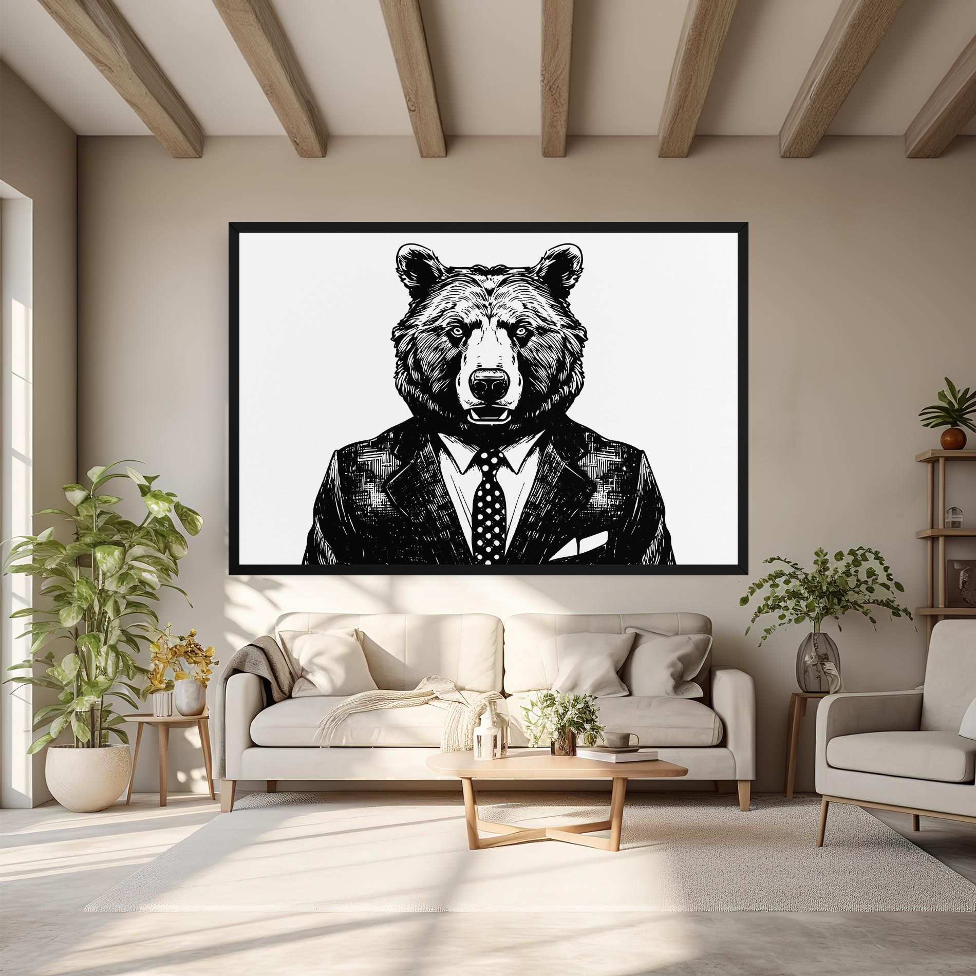 Bear In Suit mockup 6