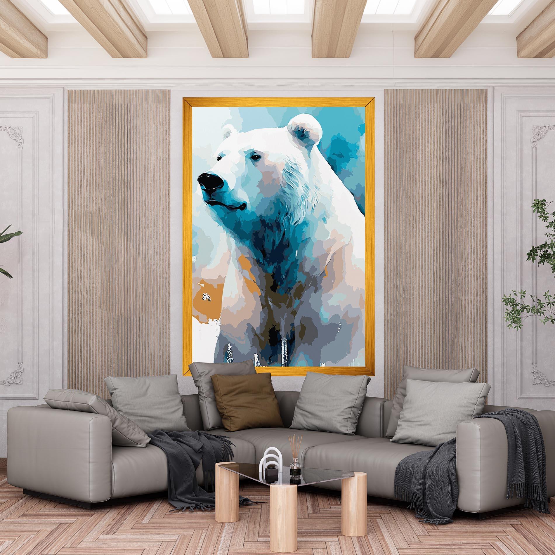 Картина на платно Beautiful Icebear mockup 6