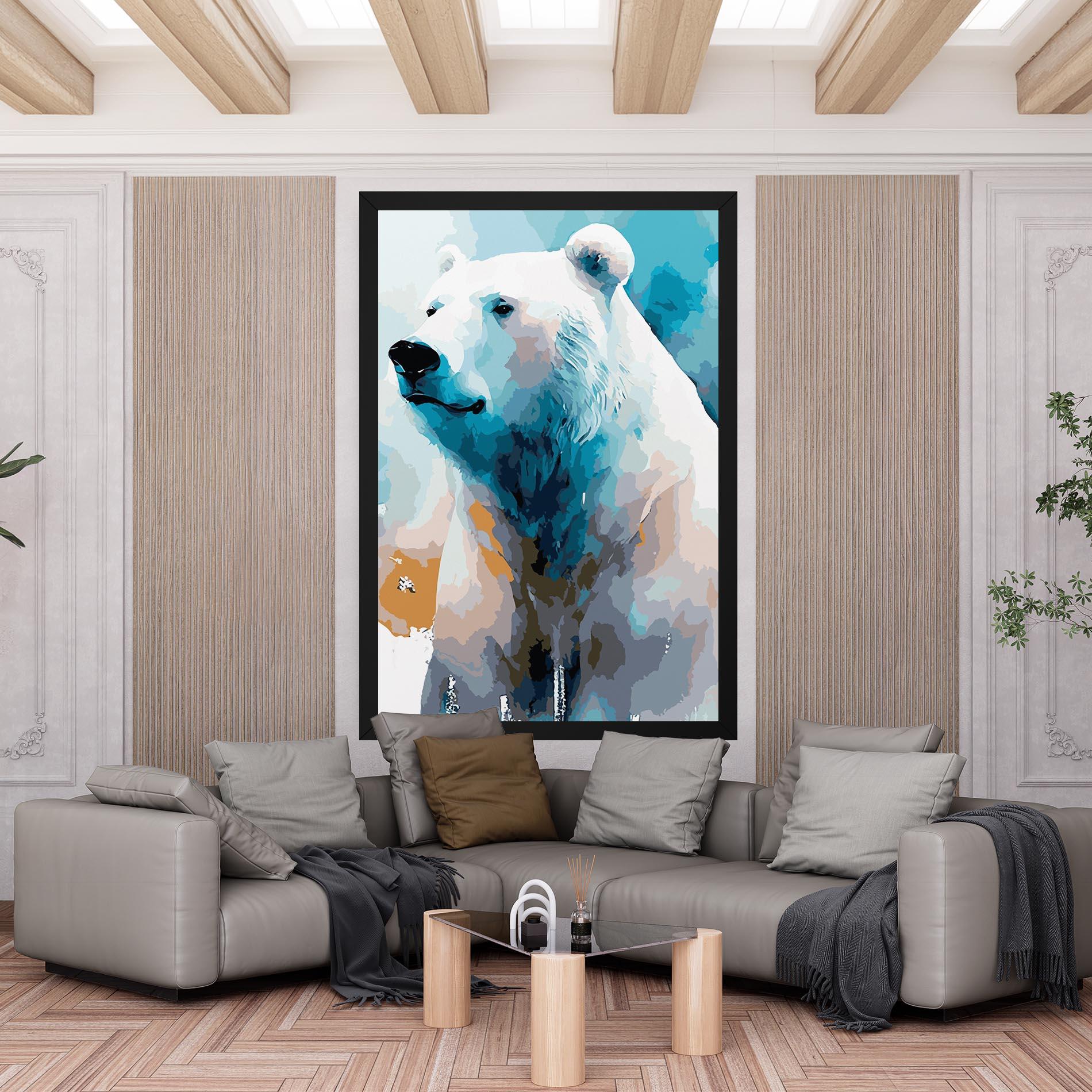 Картина на платно Beautiful Icebear mockup 6