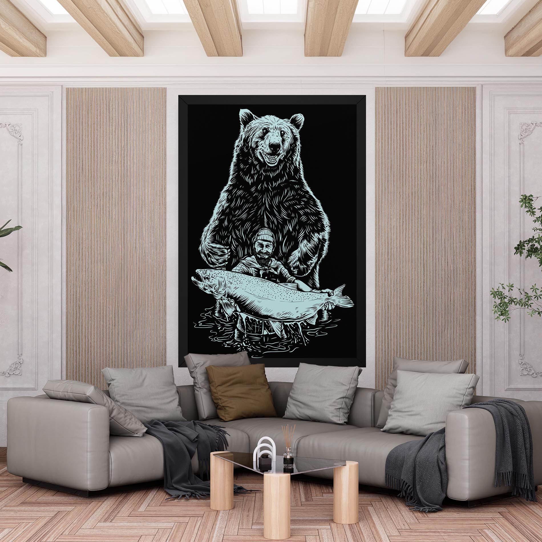 Fishing Bear mockup 6
