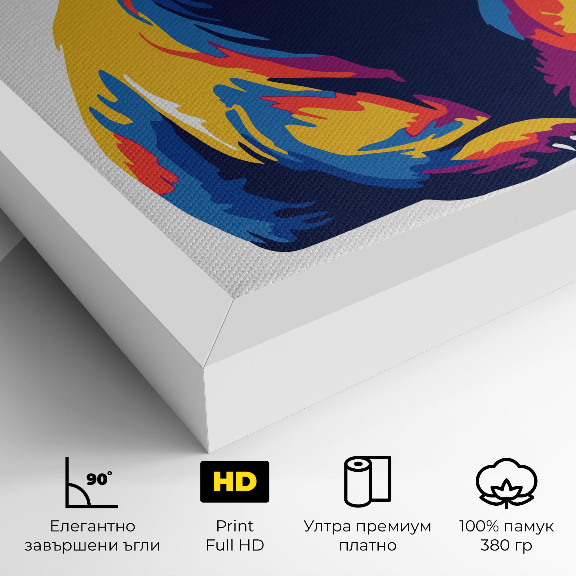 Картина на платно Cute Panda mockup 4