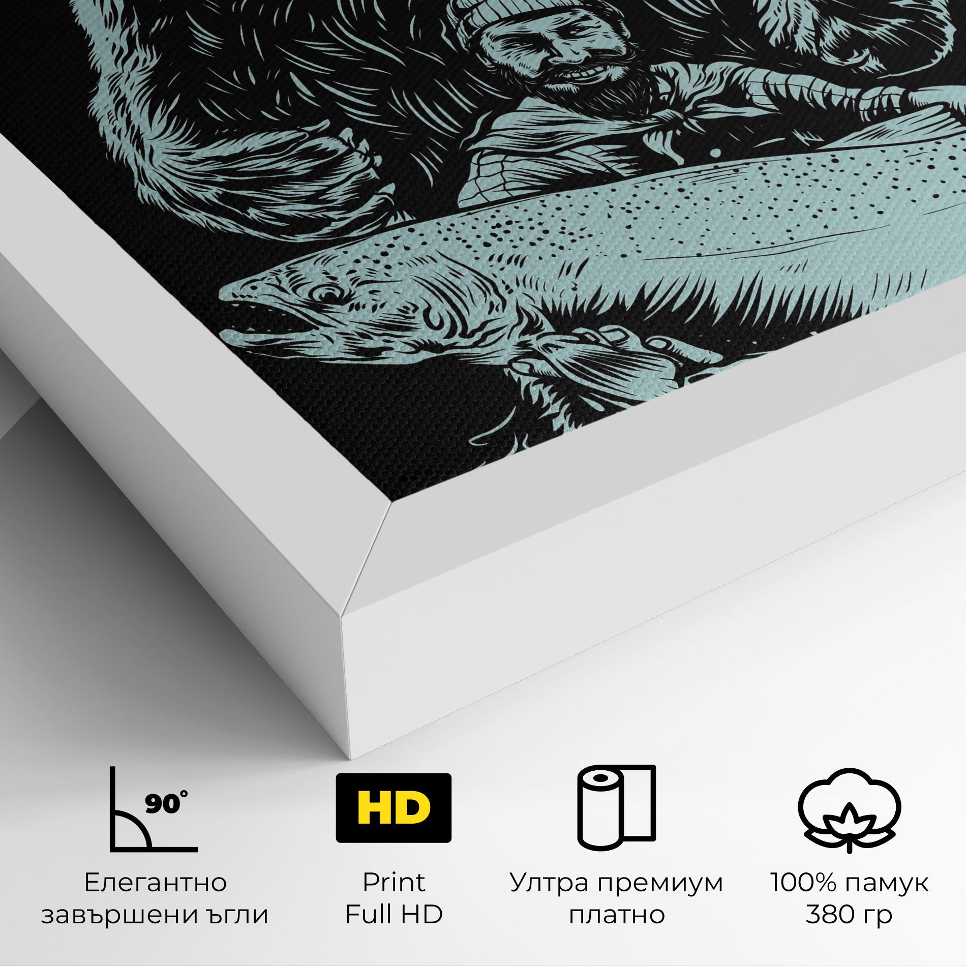 Fishing Bear mockup 4