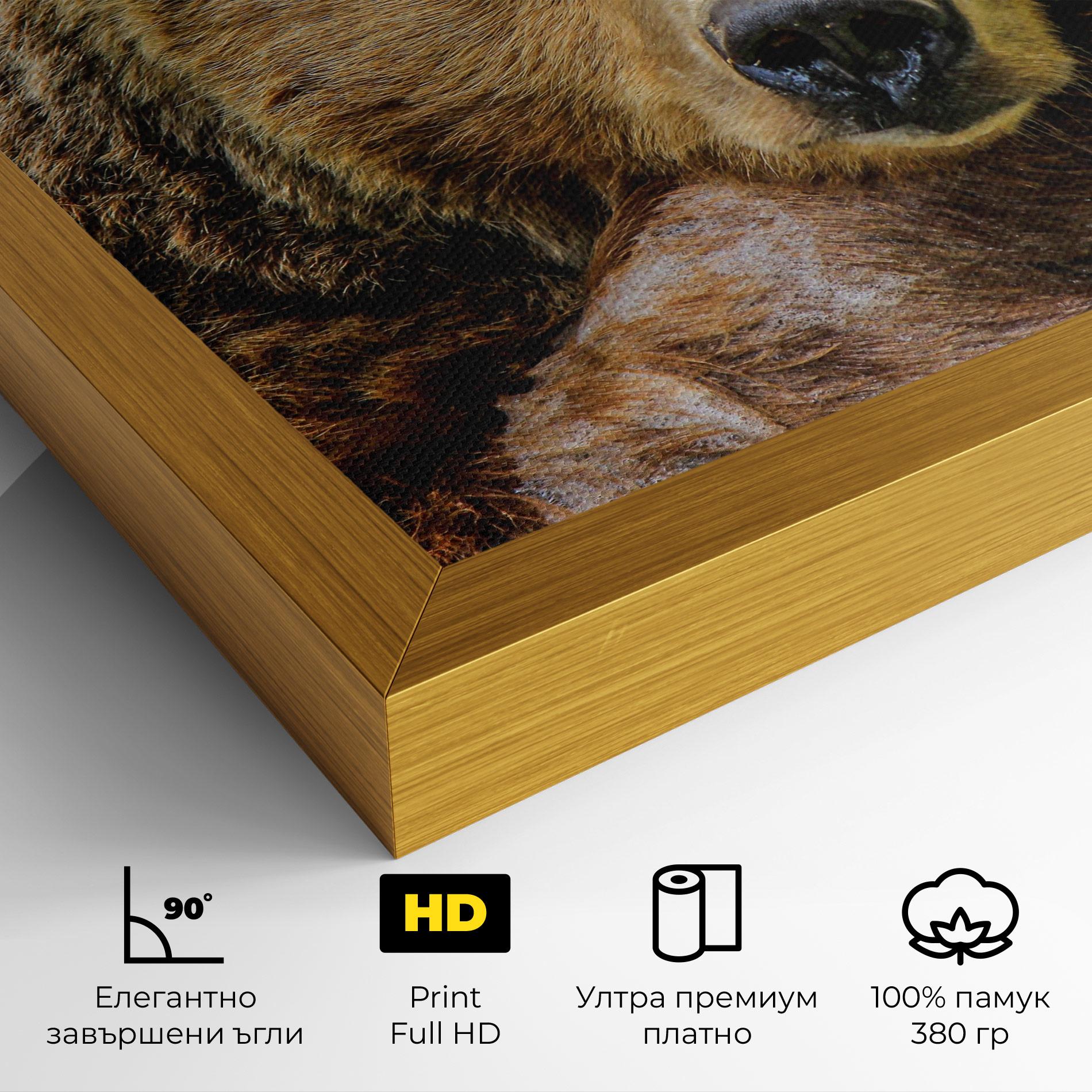 Картина на платно Bear mockup 4