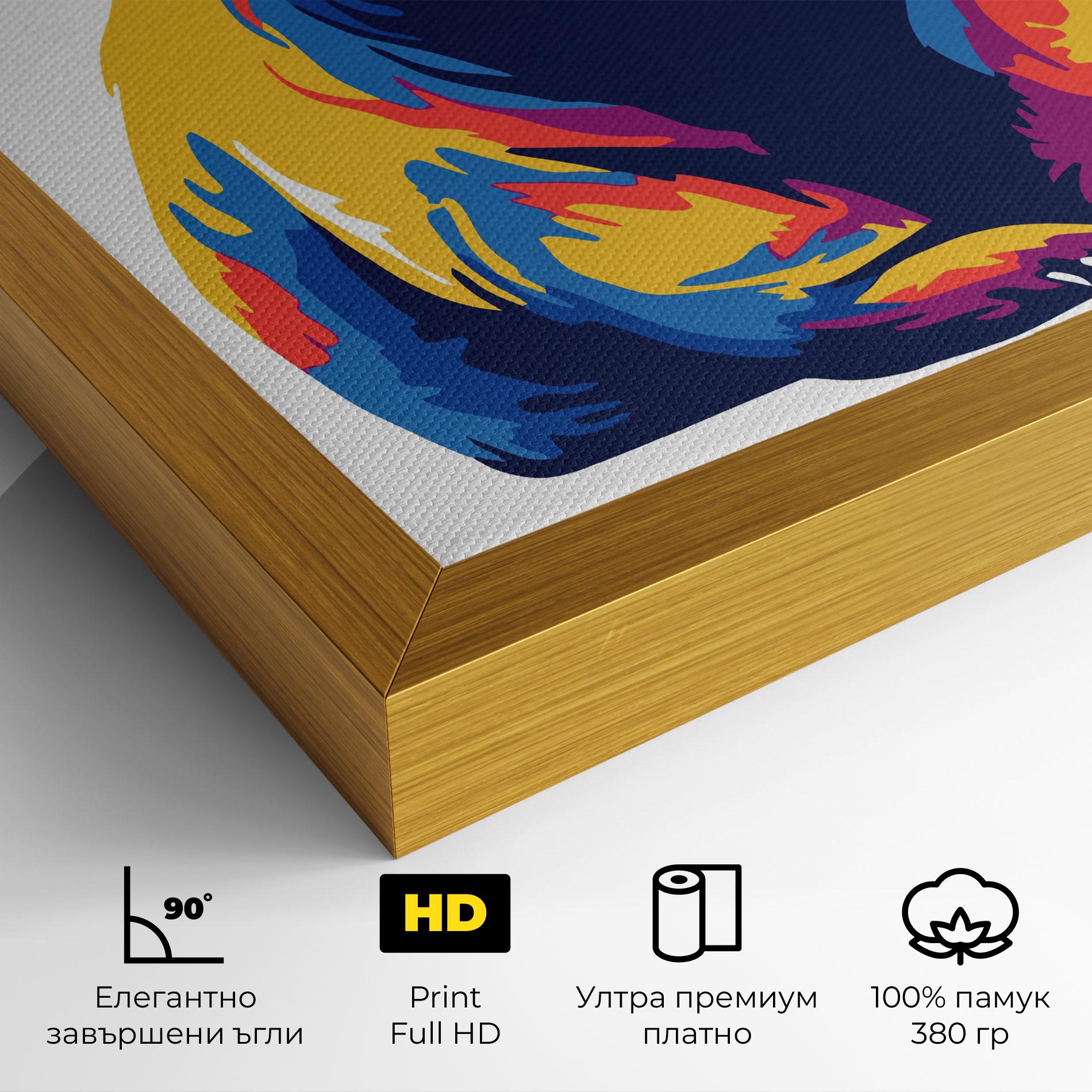 Картина на платно Cute Panda mockup 4