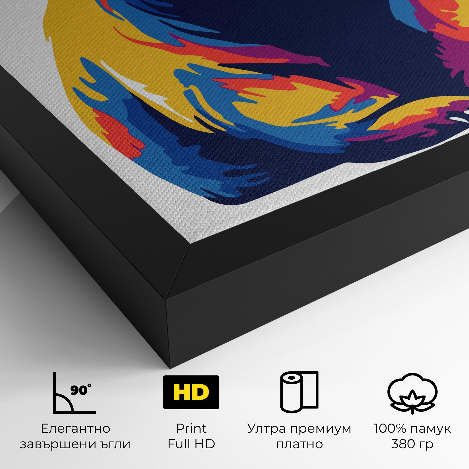 Картина на платно Cute Panda mockup 4