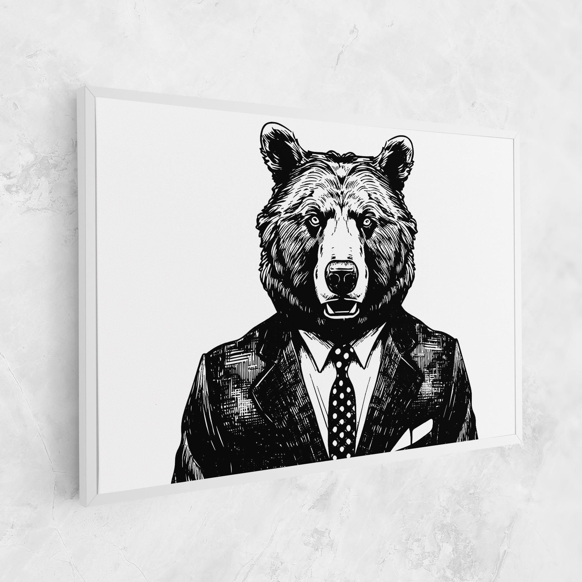 Bear In Suit mockup 1