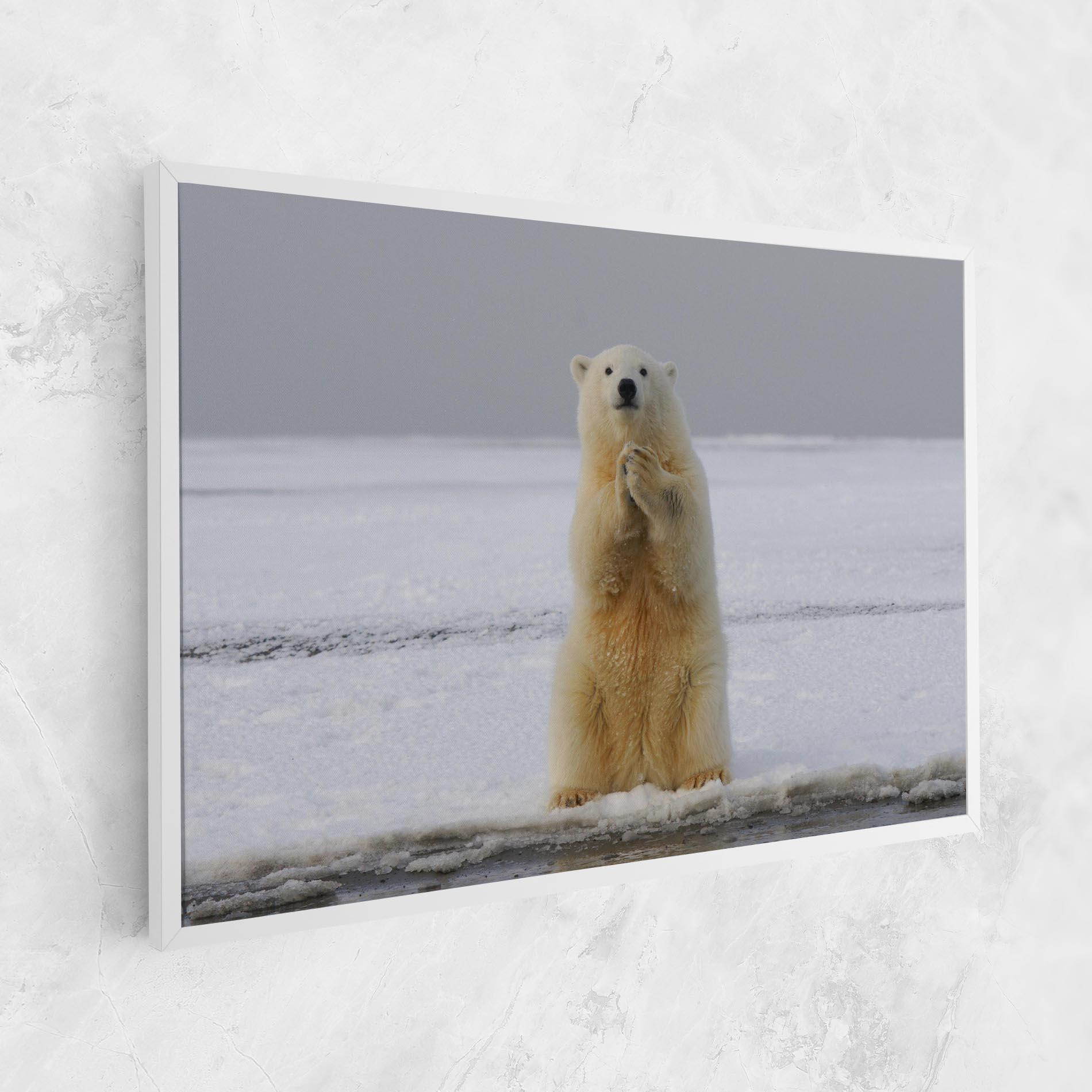 Картина на платно Icebear Praying mockup 1