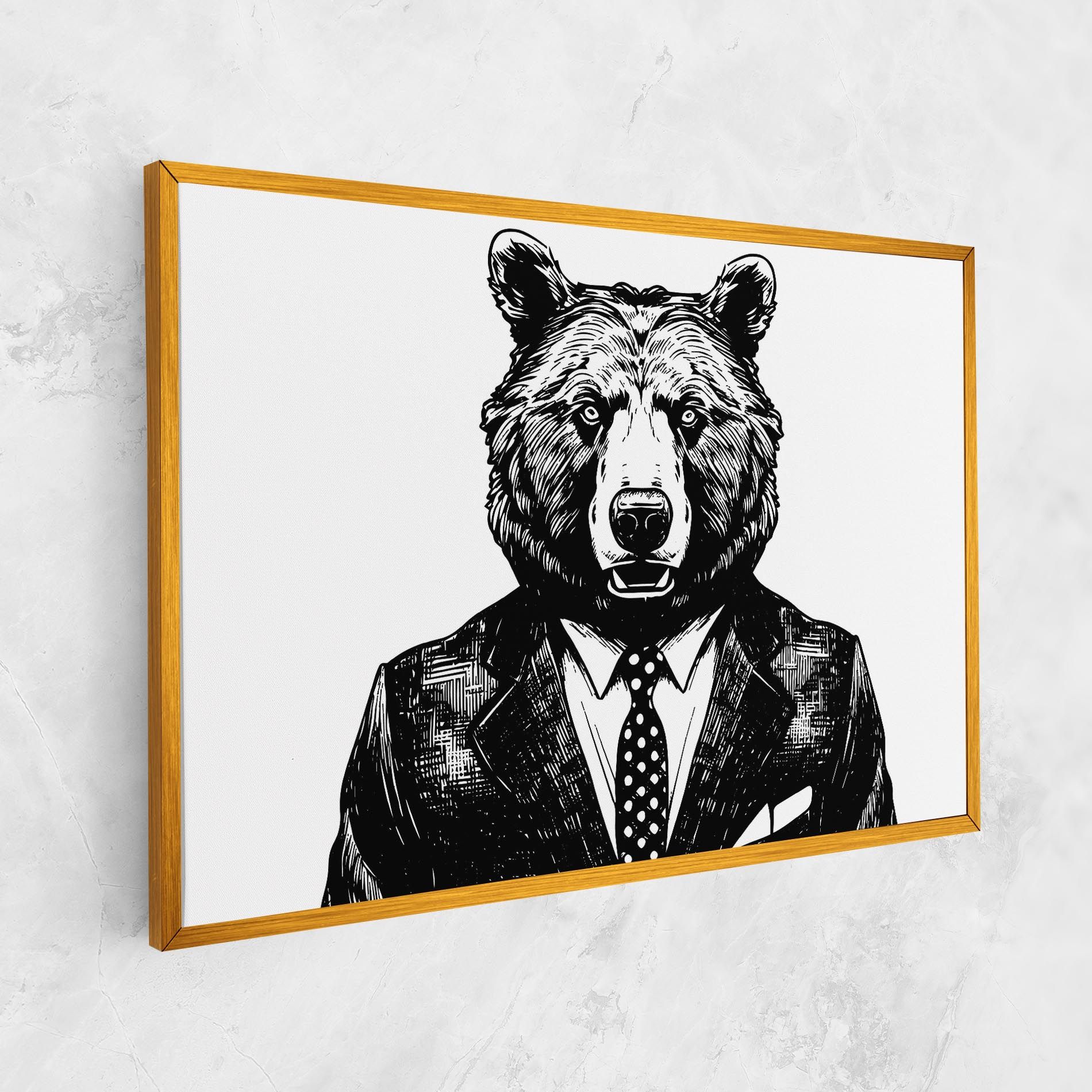 Bear In Suit mockup 1