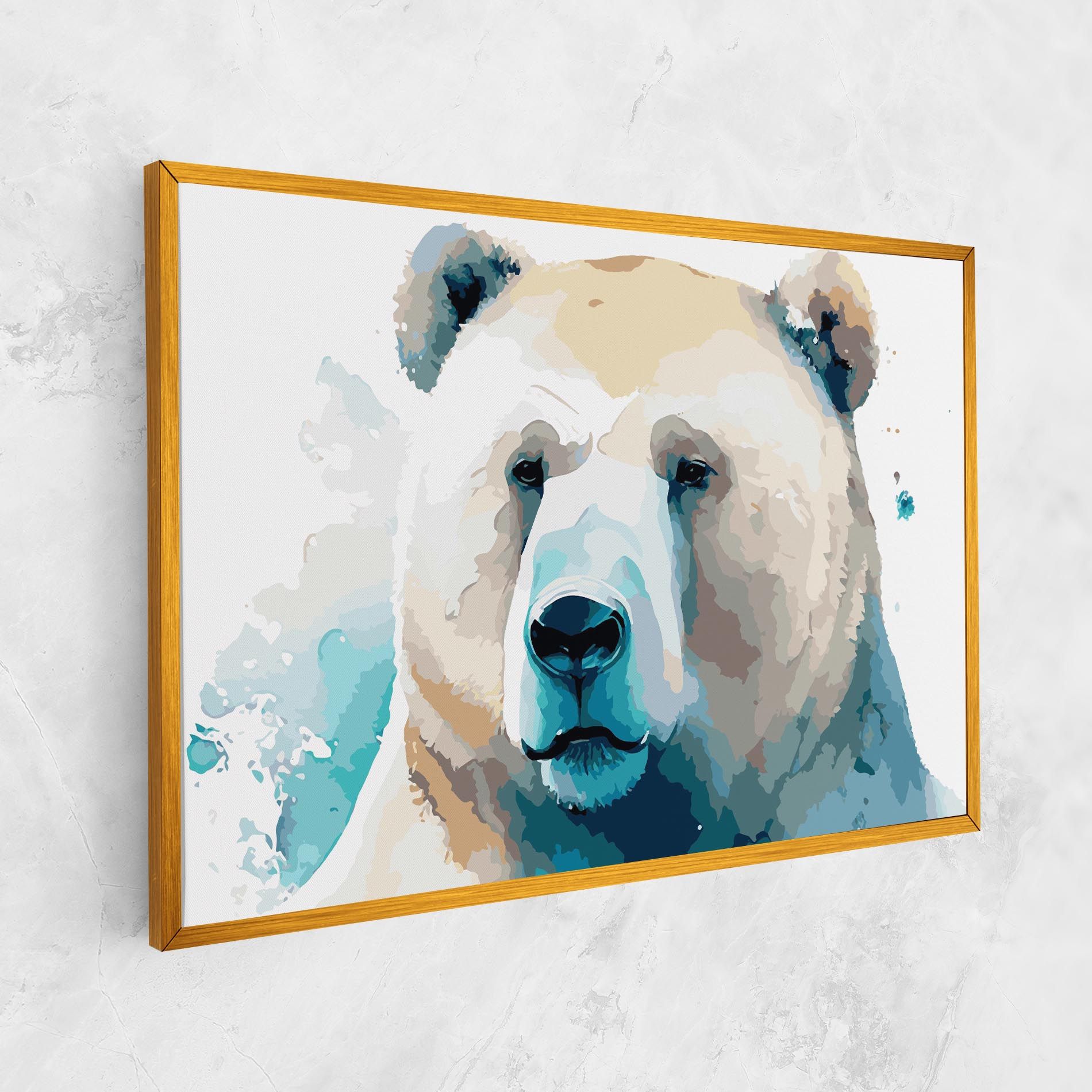 Big Watercolor Bear mockup 1