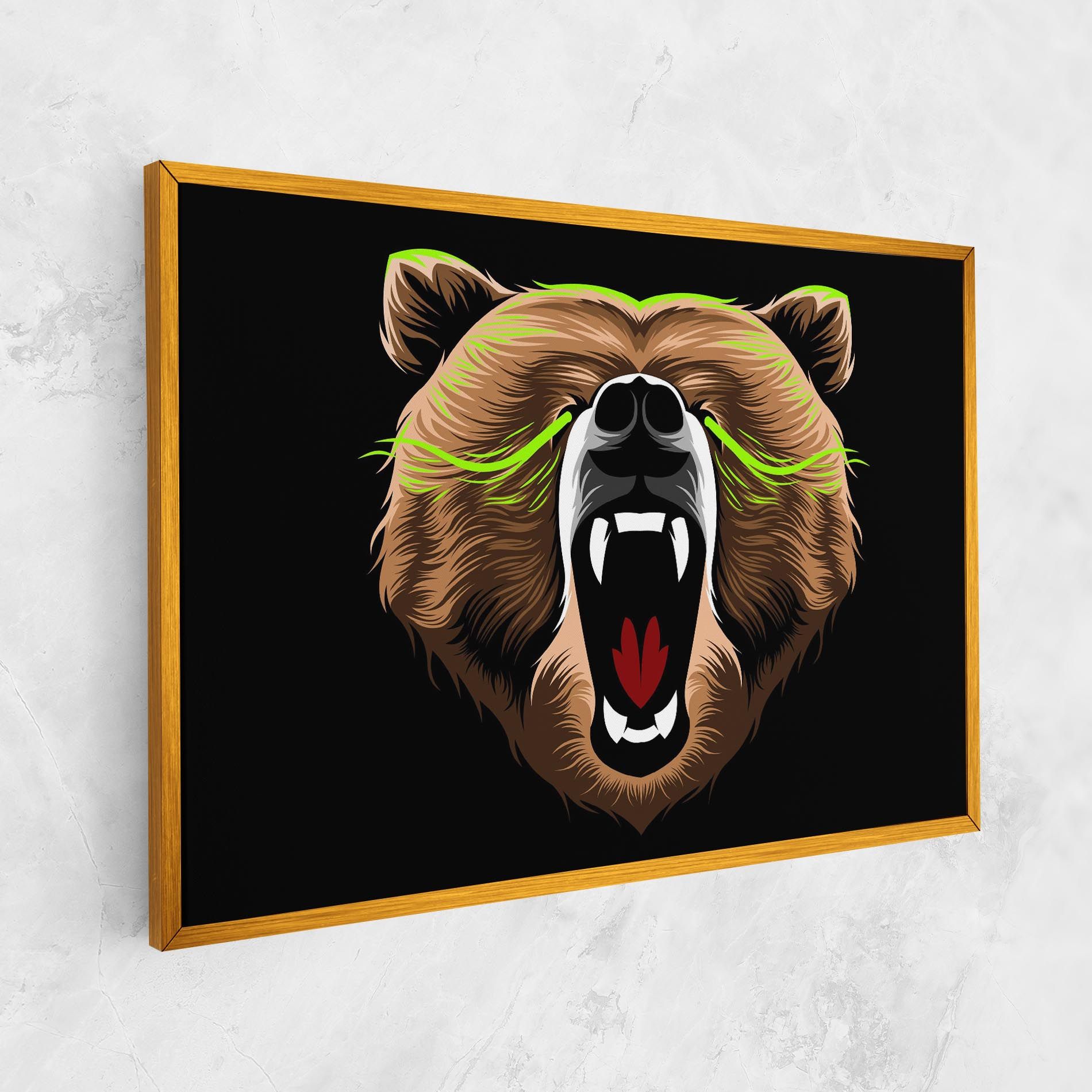 Green Line Bear mockup 1