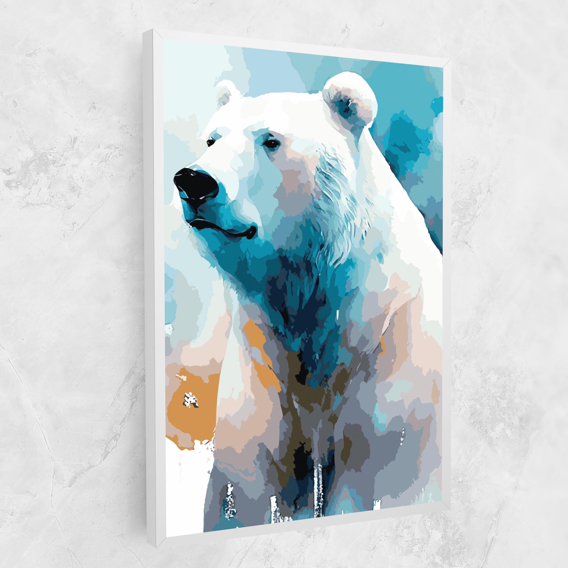Картина на платно Beautiful Icebear mockup 1