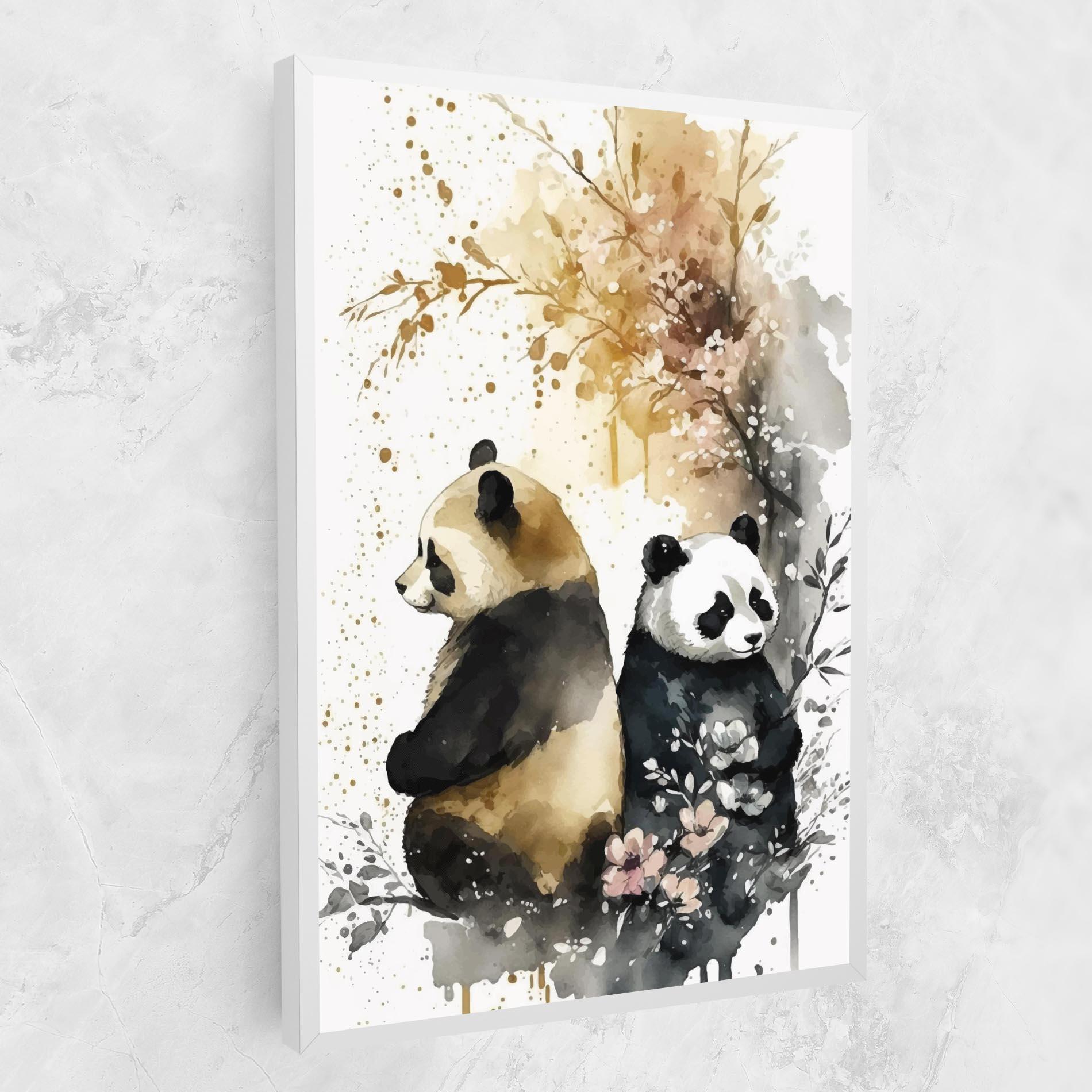 Картина на платно Gold Panda Art mockup 1